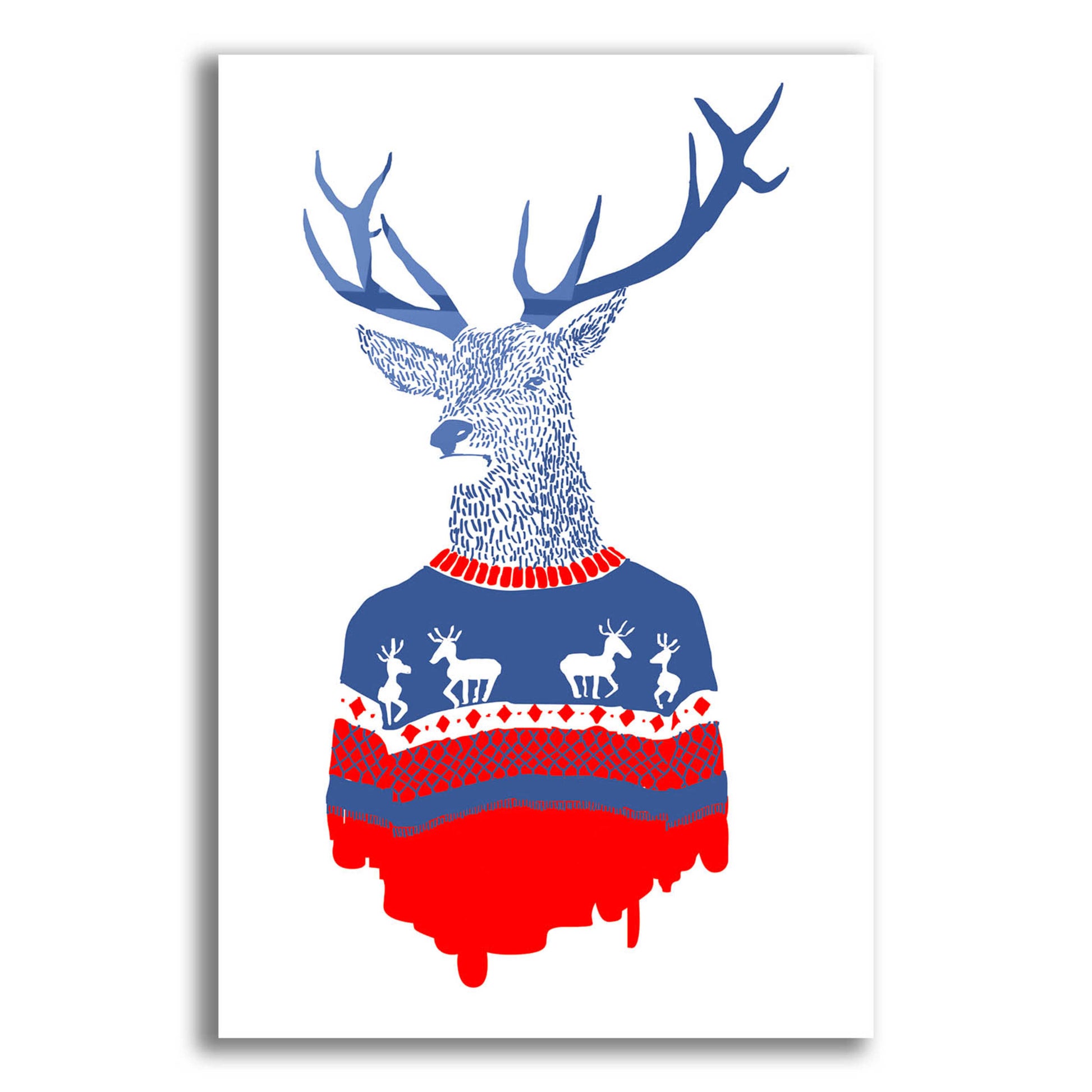 Epic Art 'Ugly Winter Pullover' by Robert Farkas, Acrylic Glass Wall Art,12x16