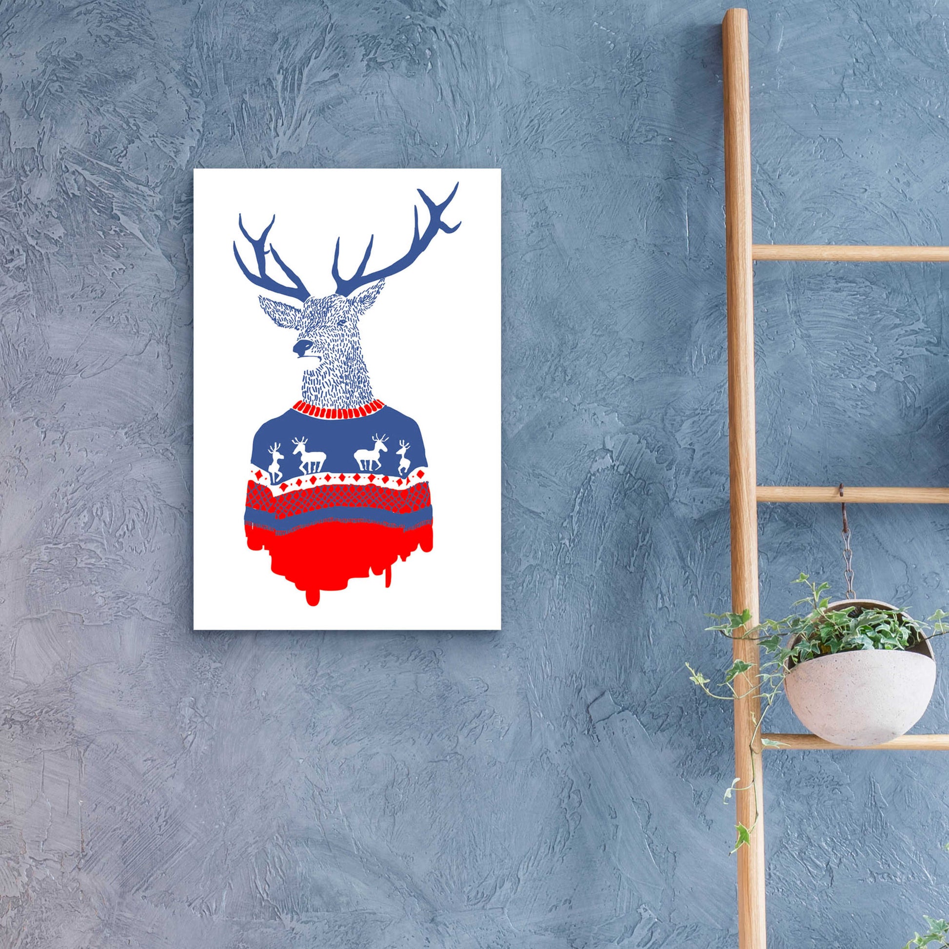 Epic Art 'Ugly Winter Pullover' by Robert Farkas, Acrylic Glass Wall Art,16x24