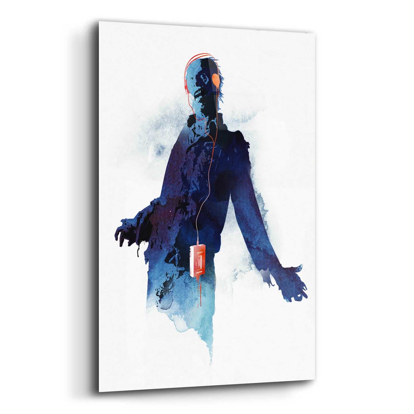 Epic Art 'Walkman Dead' by Robert Farkas, Acrylic Glass Wall Art,12x16