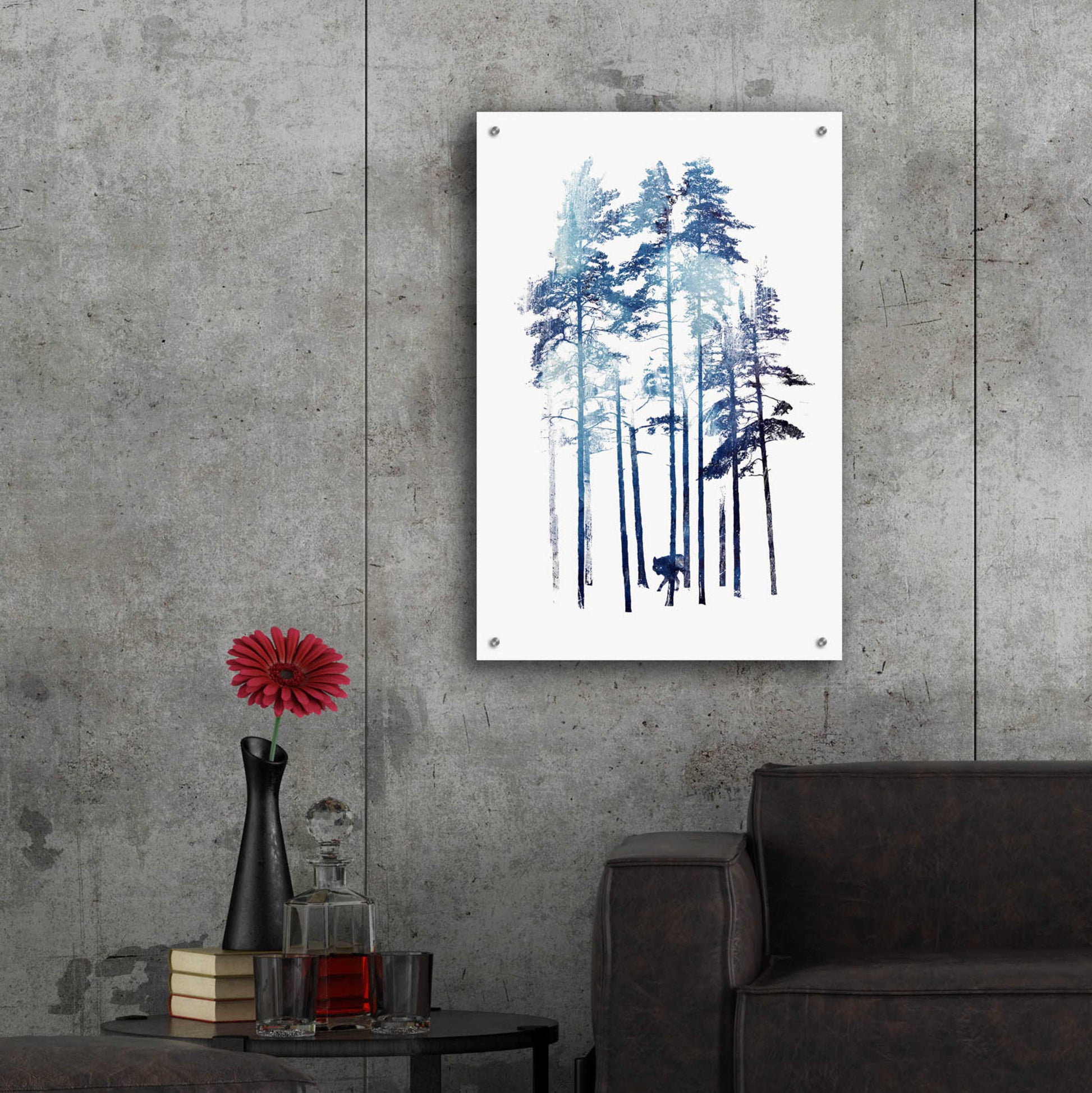 Epic Art 'Winter Wolf' by Robert Farkas, Acrylic Glass Wall Art,24x36