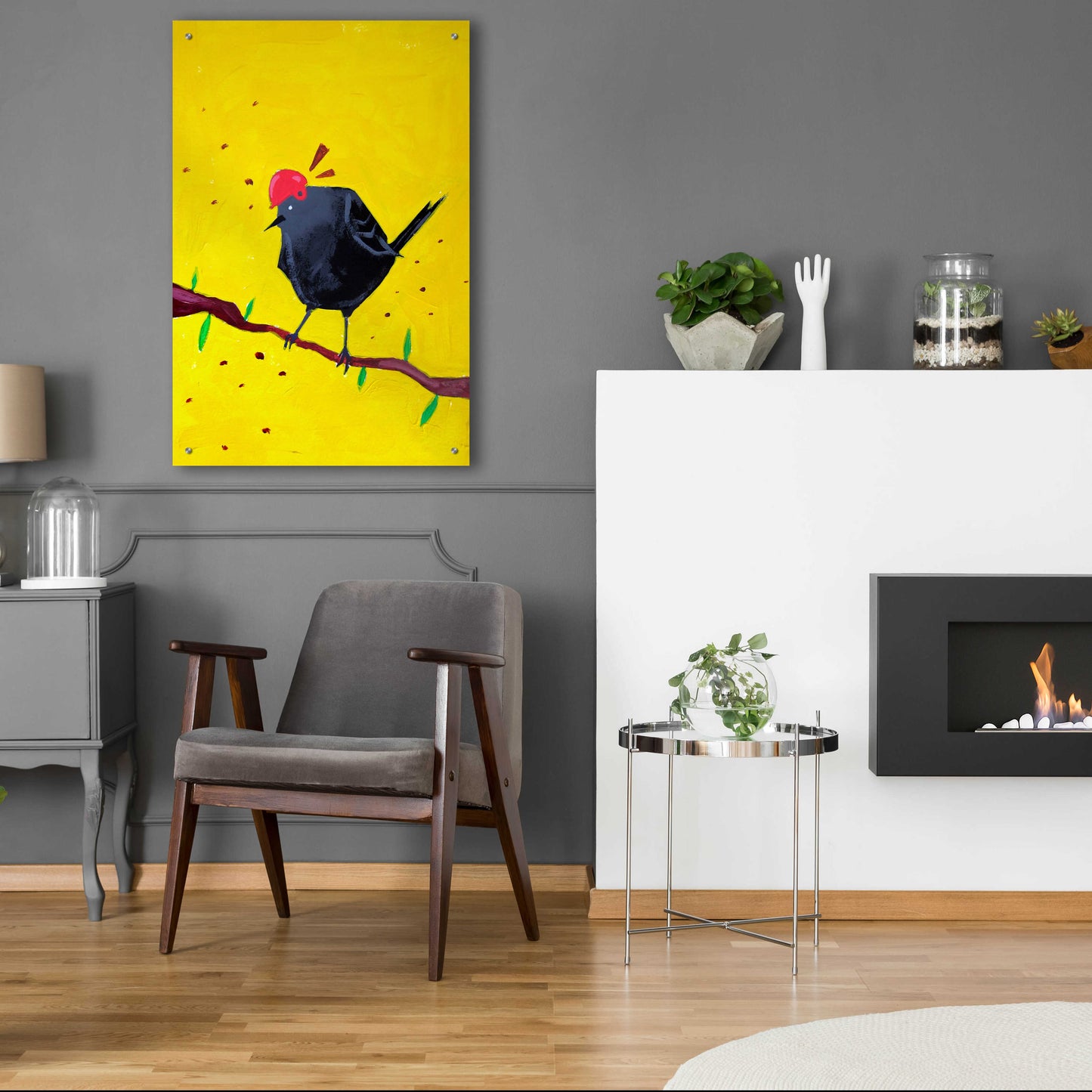 Epic Art 'Messenger Bird No. 1' by Robert Filiuta, Acrylic Glass Wall Art,24x36