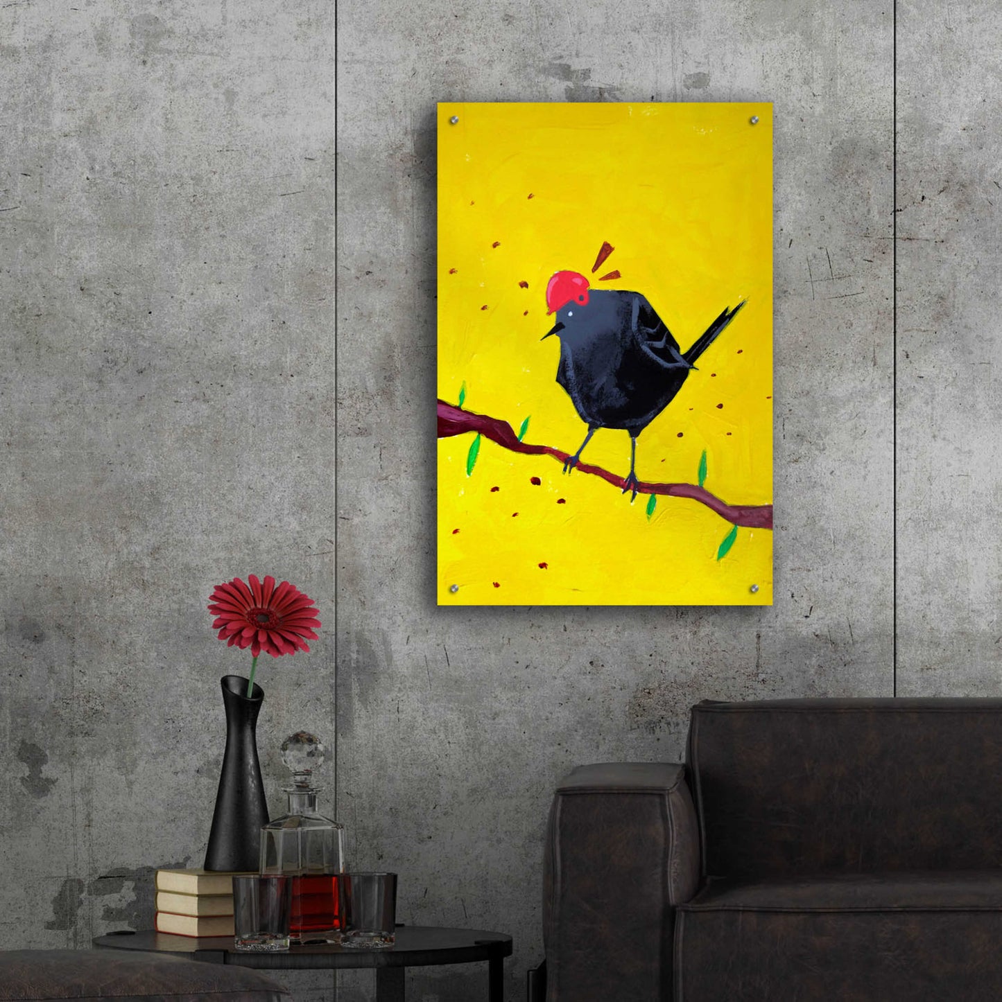 Epic Art 'Messenger Bird No. 1' by Robert Filiuta, Acrylic Glass Wall Art,24x36