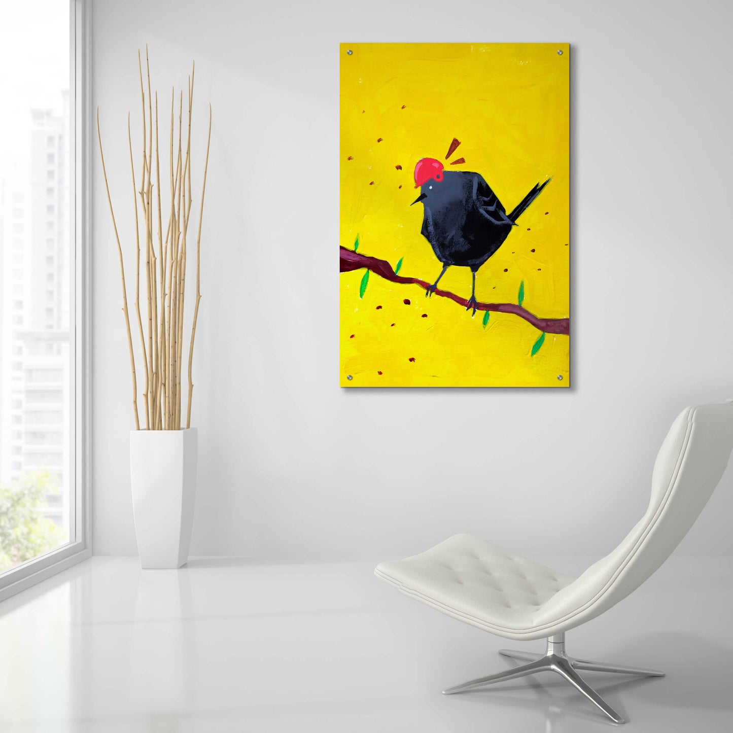 Epic Art 'Messenger Bird No. 1' by Robert Filiuta, Acrylic Glass Wall Art,24x36