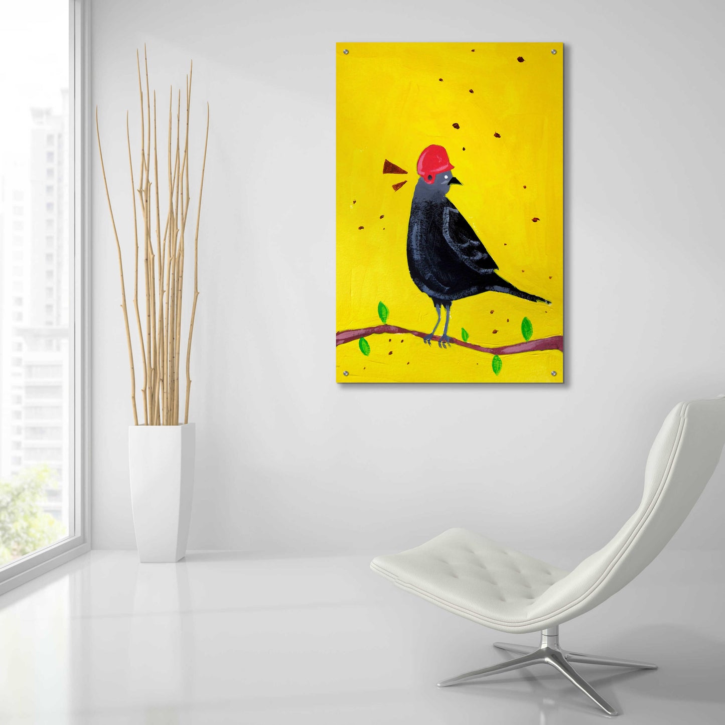 Epic Art 'Messenger Bird No. 2' by Robert Filiuta, Acrylic Glass Wall Art,24x36