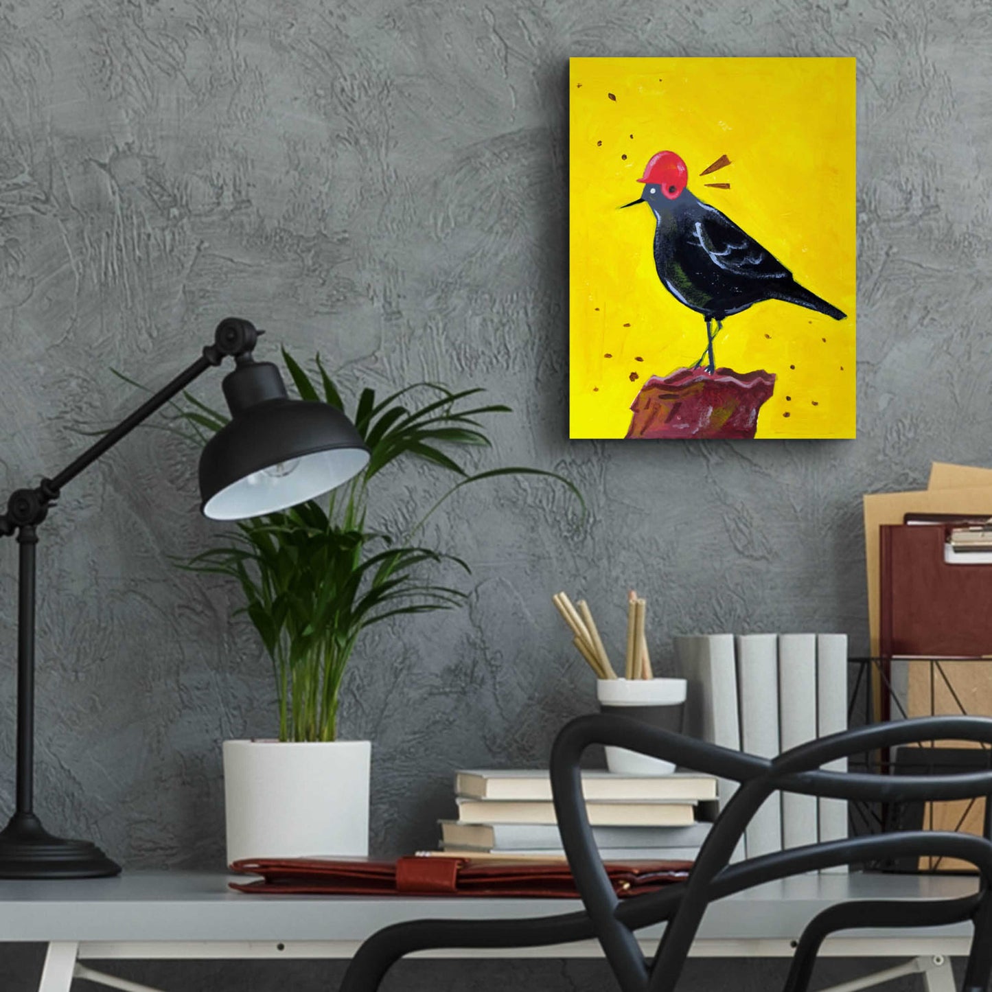 Epic Art 'Messenger Bird No. 3' by Robert Filiuta, Acrylic Glass Wall Art,12x16