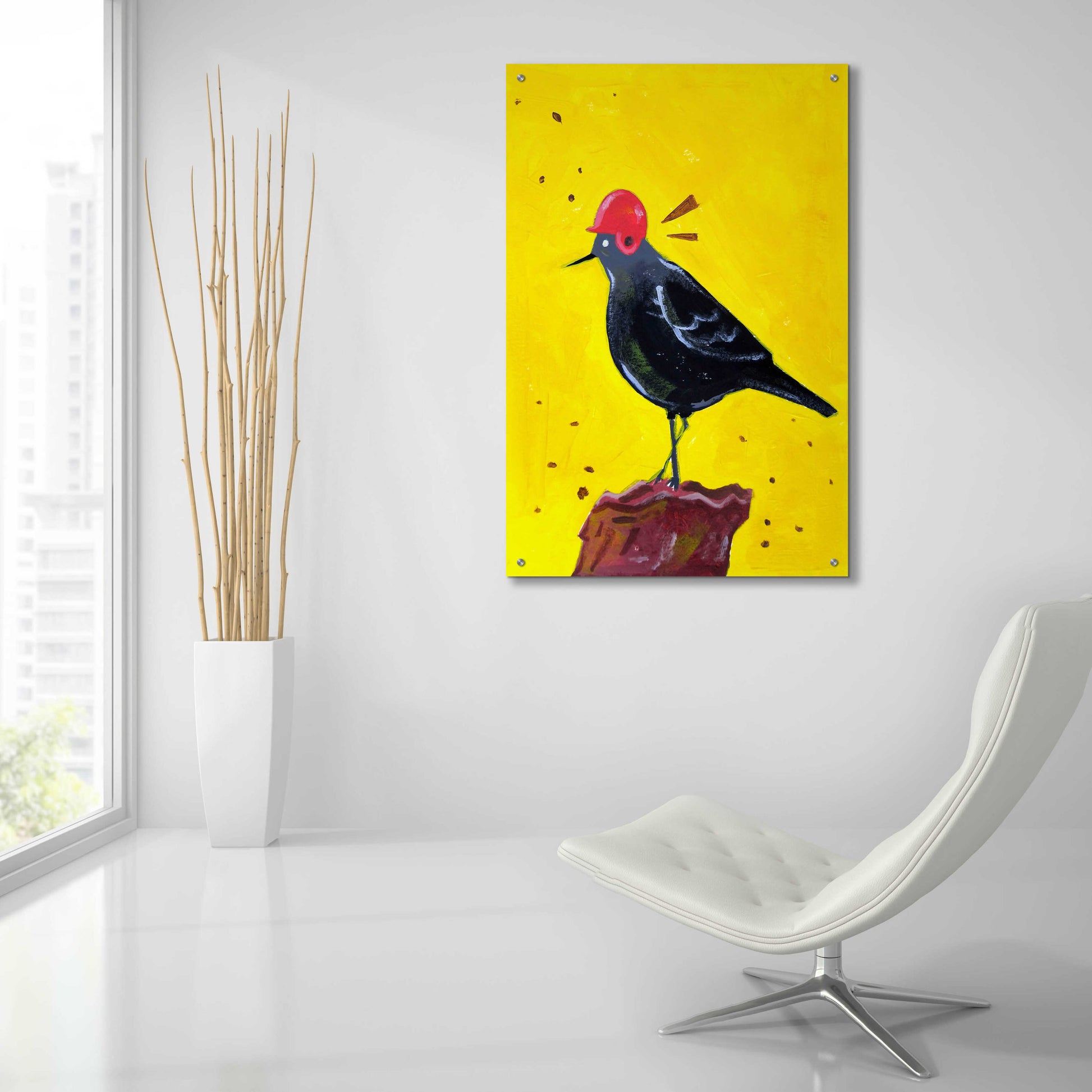 Epic Art 'Messenger Bird No. 3' by Robert Filiuta, Acrylic Glass Wall Art,24x36