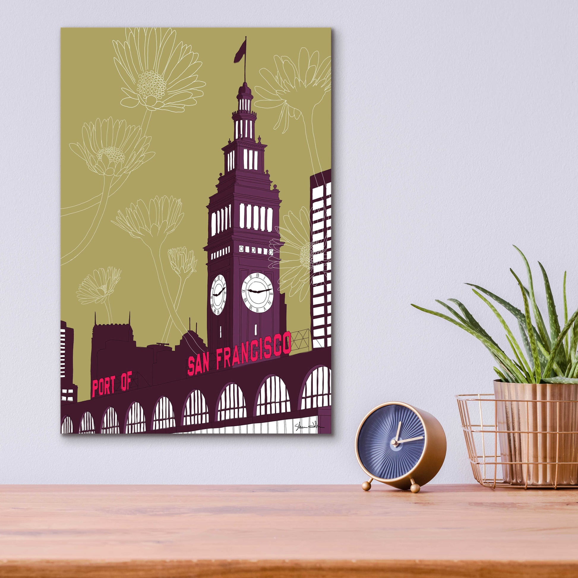 Epic Art 'Ferry Building - San Francisco' by Shane Donahue, Acrylic Glass Wall Art,12x16