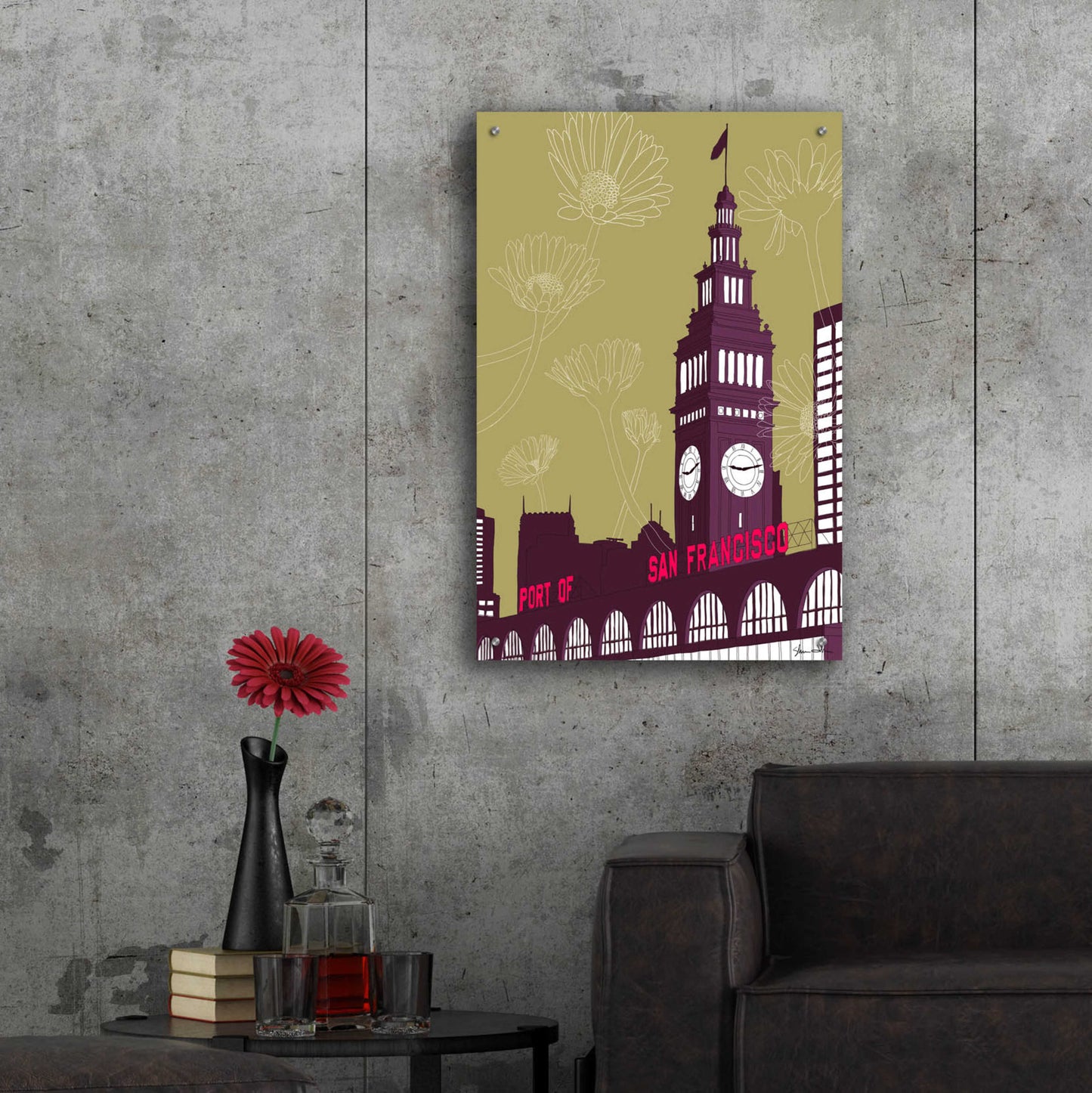 Epic Art 'Ferry Building - San Francisco' by Shane Donahue, Acrylic Glass Wall Art,24x36