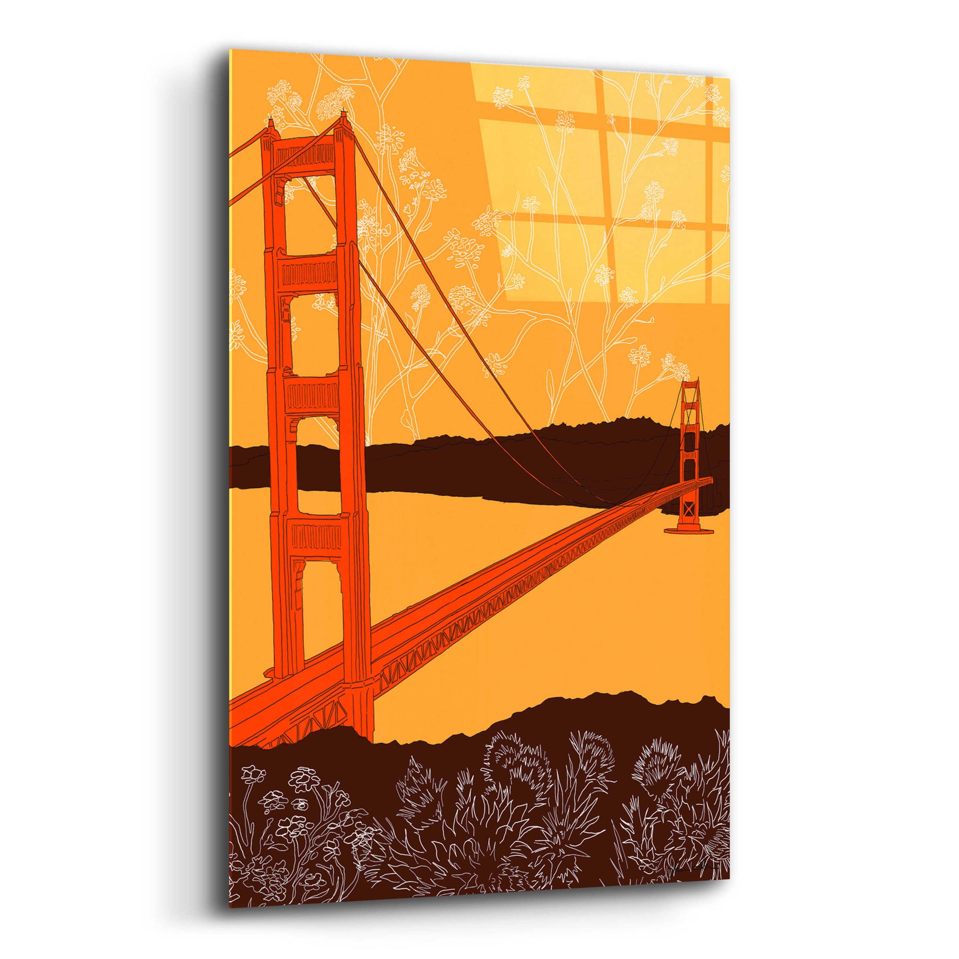 Epic Art 'Golden Gate Bridge - Headlands' by Shane Donahue, Acrylic Glass Wall Art,12x16