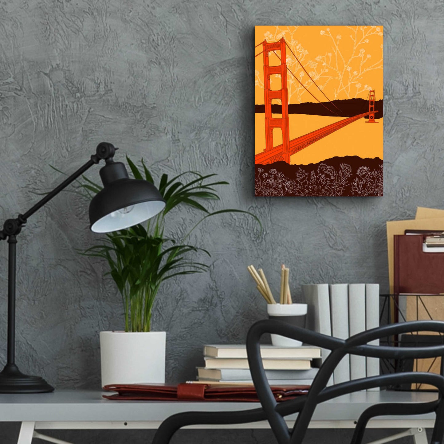 Epic Art 'Golden Gate Bridge - Headlands' by Shane Donahue, Acrylic Glass Wall Art,12x16