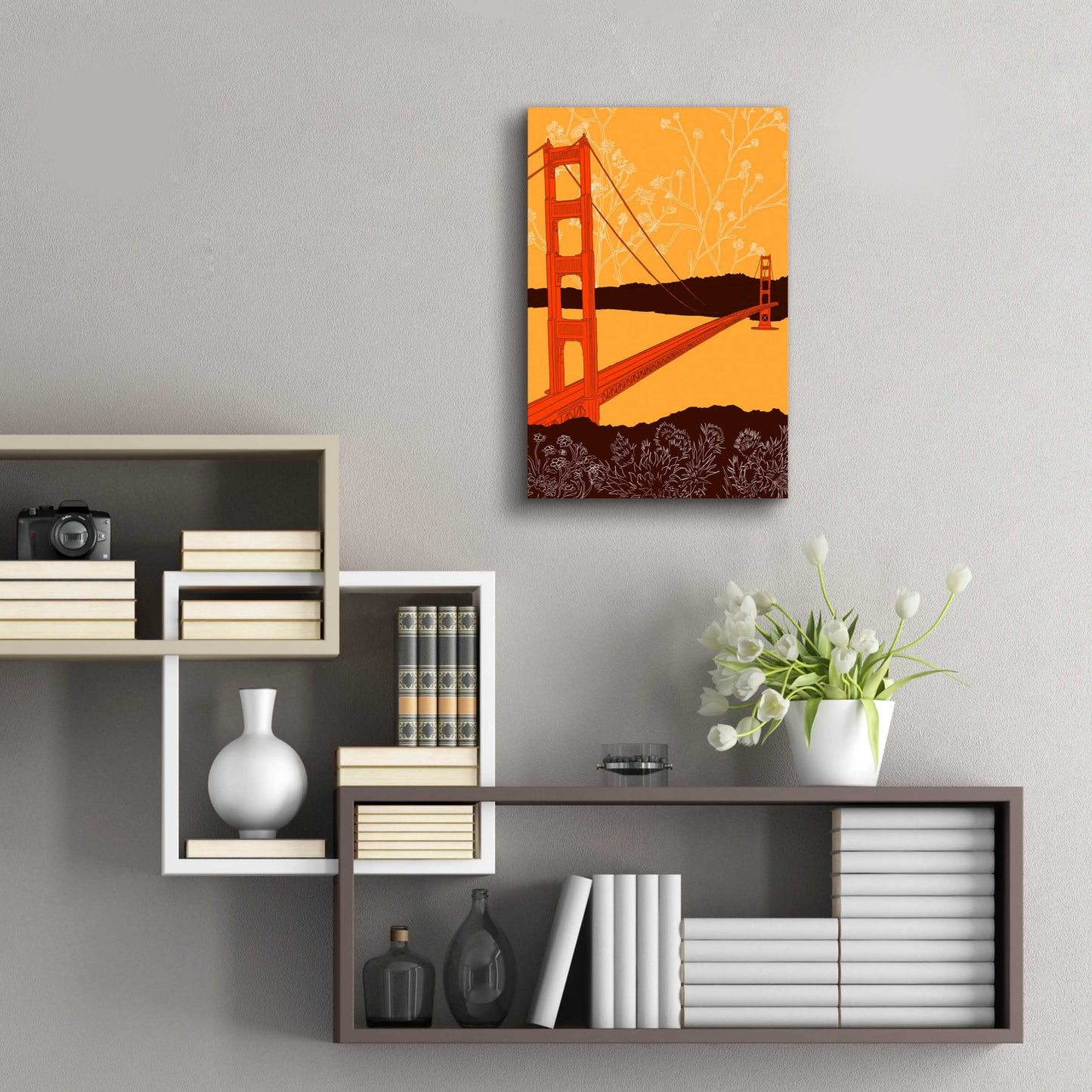 Epic Art 'Golden Gate Bridge - Headlands' by Shane Donahue, Acrylic Glass Wall Art,16x24