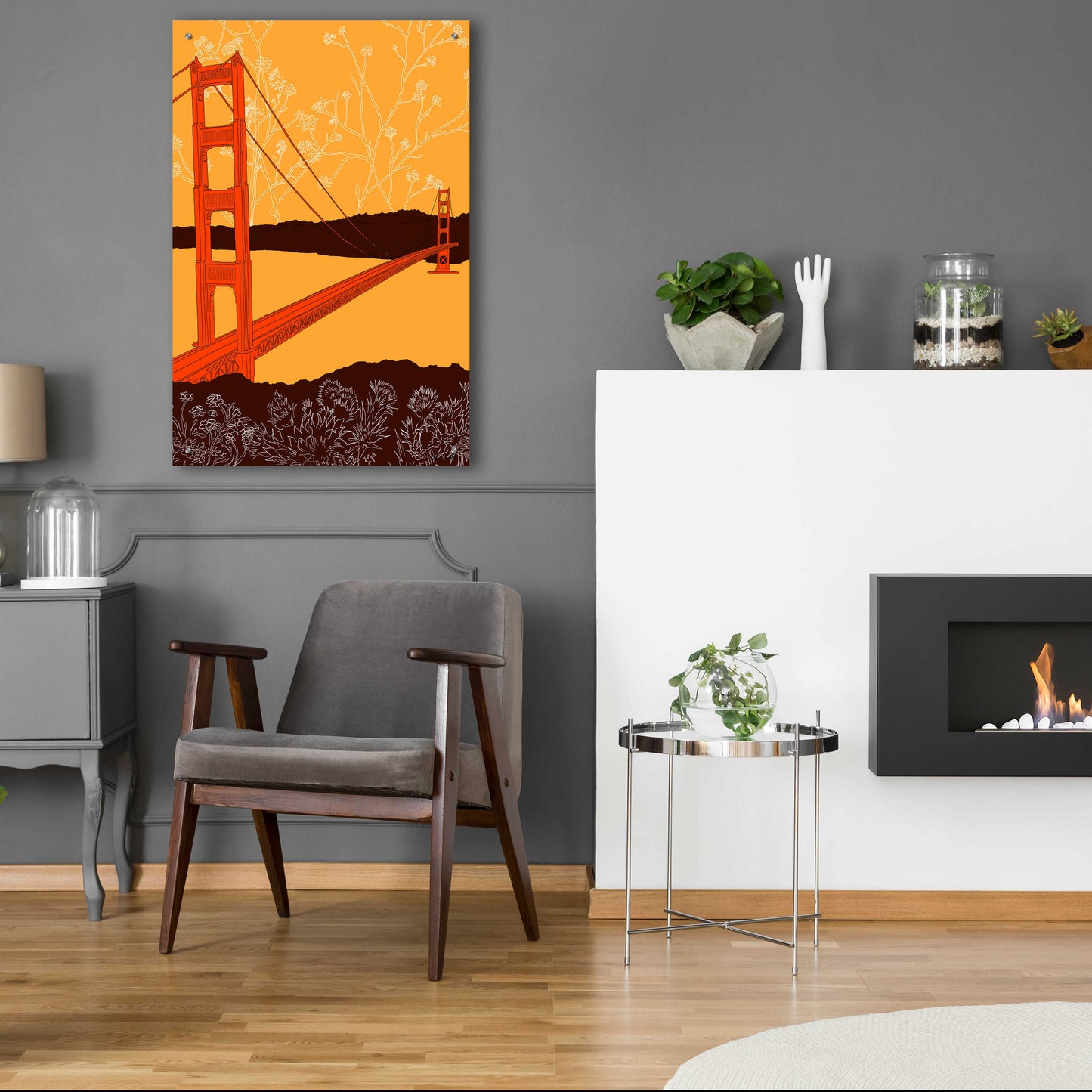 Epic Art 'Golden Gate Bridge - Headlands' by Shane Donahue, Acrylic Glass Wall Art,24x36