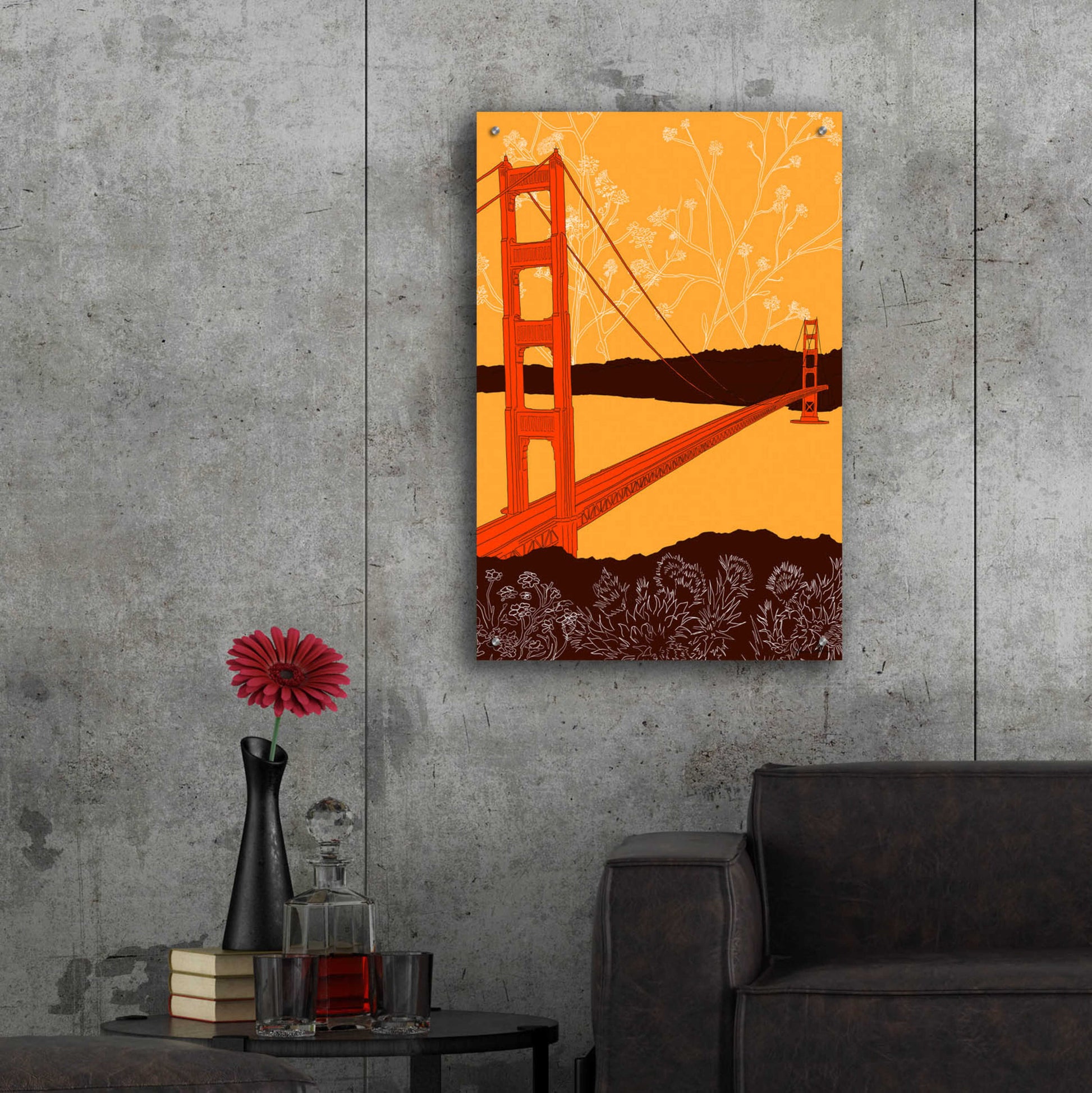 Epic Art 'Golden Gate Bridge - Headlands' by Shane Donahue, Acrylic Glass Wall Art,24x36