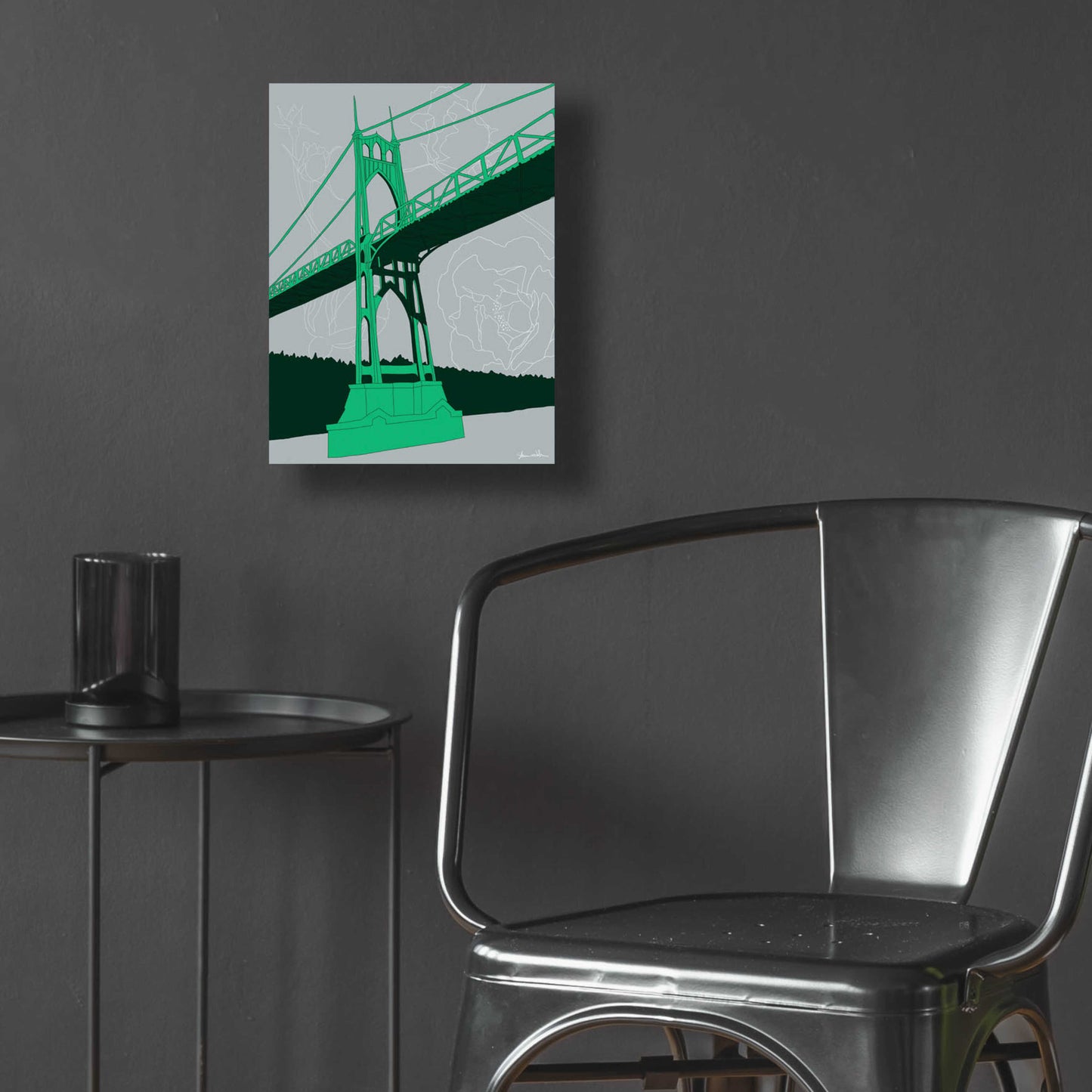 Epic Art 'St. Johns Bridge - Portland' by Shane Donahue, Acrylic Glass Wall Art,12x16