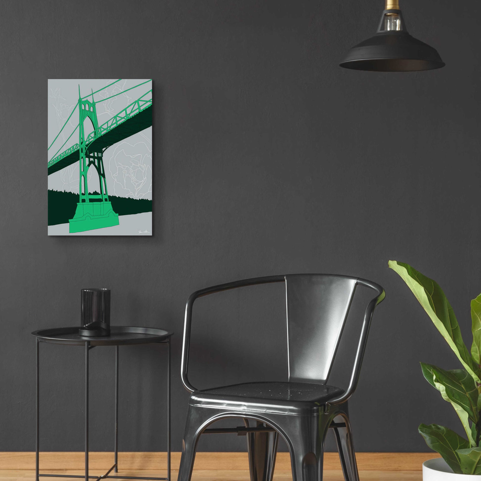 Epic Art 'St. Johns Bridge - Portland' by Shane Donahue, Acrylic Glass Wall Art,16x24