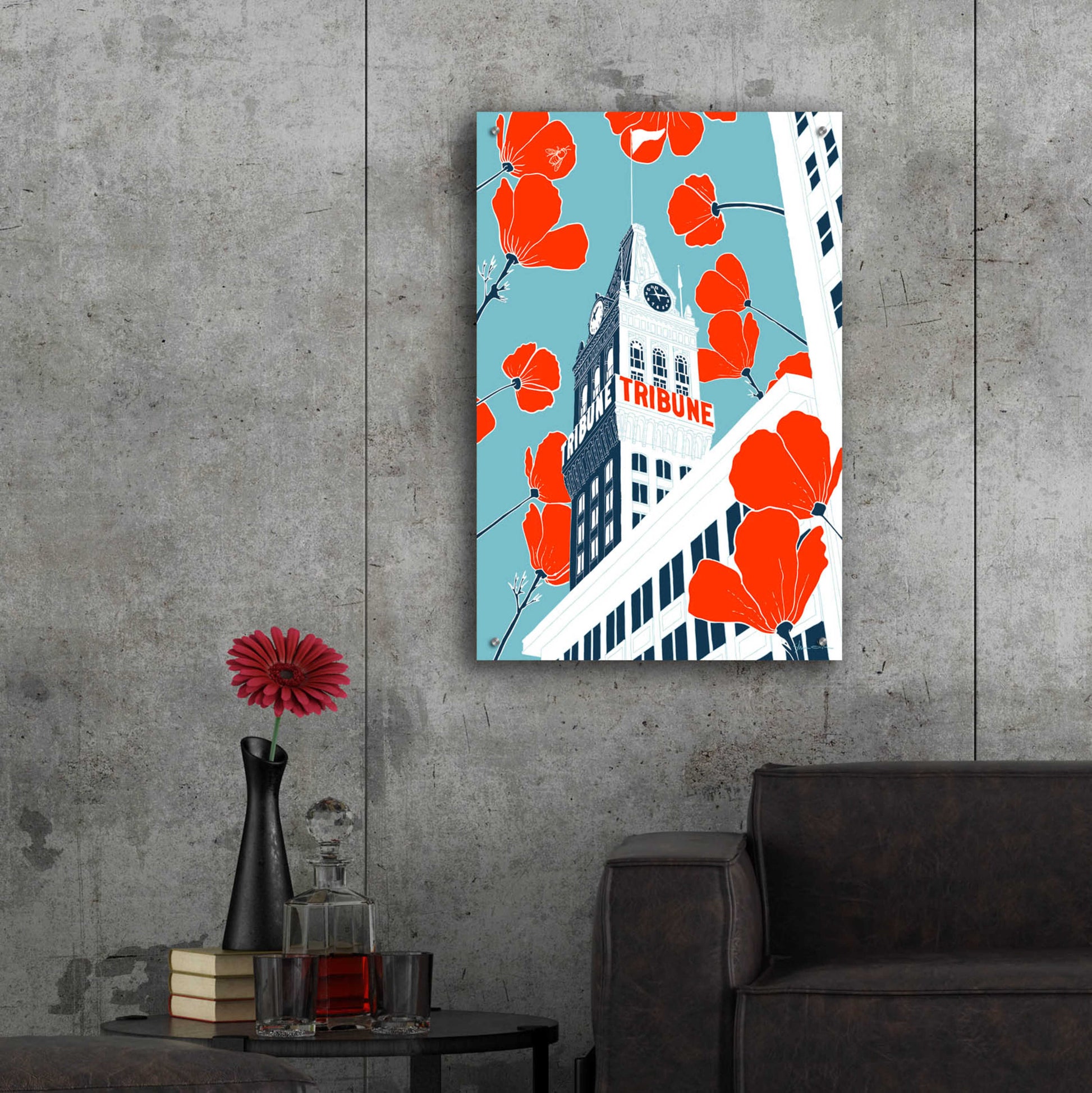 Epic Art 'Tribune Tower - Oakland' by Shane Donahue, Acrylic Glass Wall Art,24x36