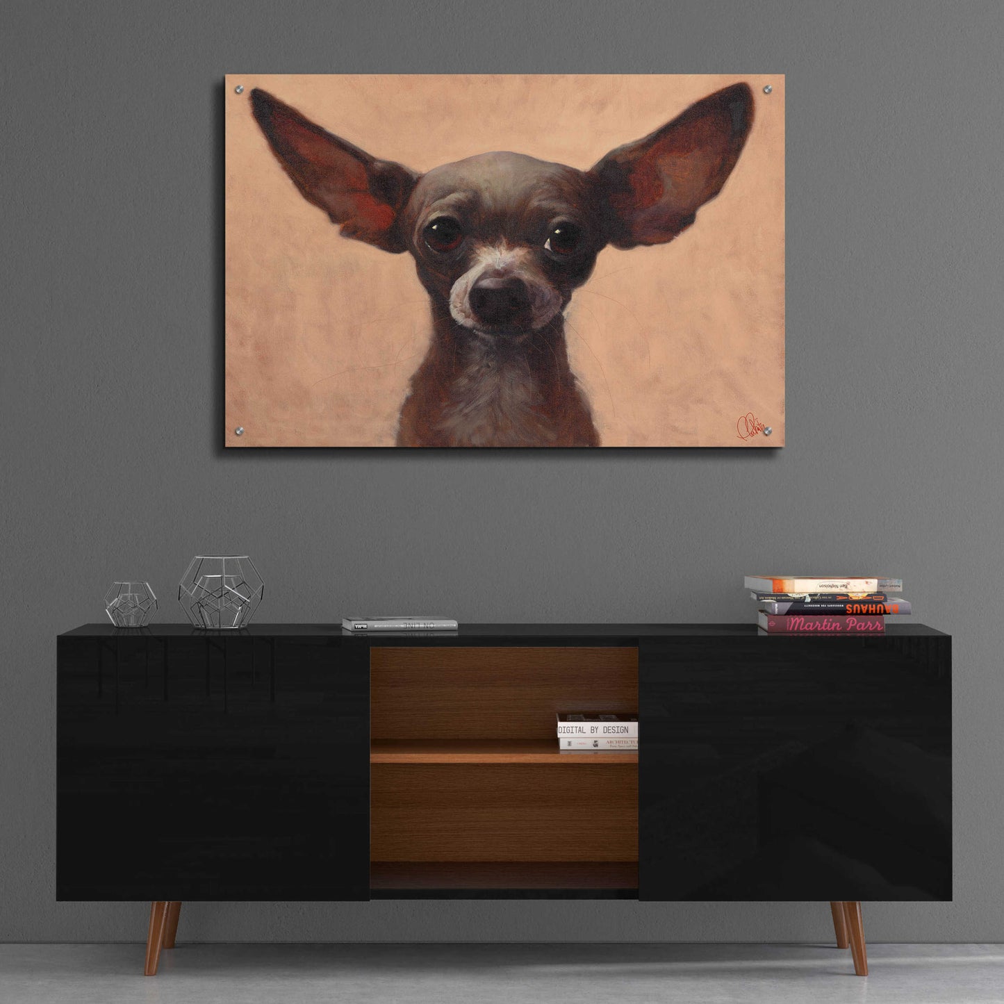 Epic Art 'Chihuahua' by Thomas Fluharty, Acrylic Glass Wall Art,36x24