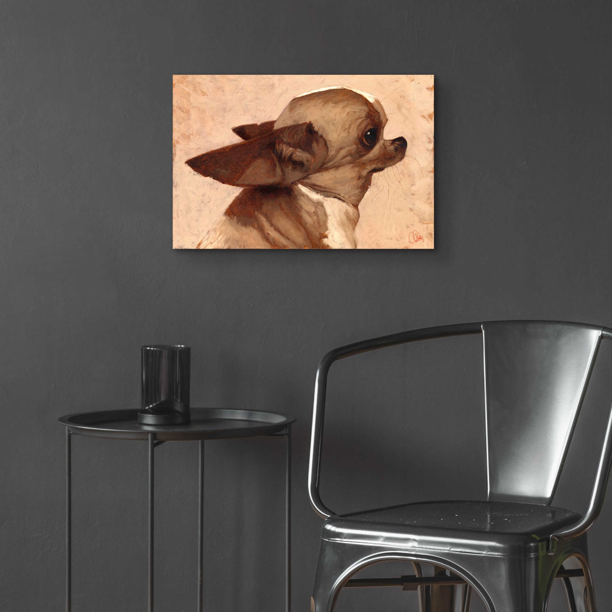 Epic Art 'Profile-Chihuahua' by Thomas Fluharty, Acrylic Glass Wall Art,24x16