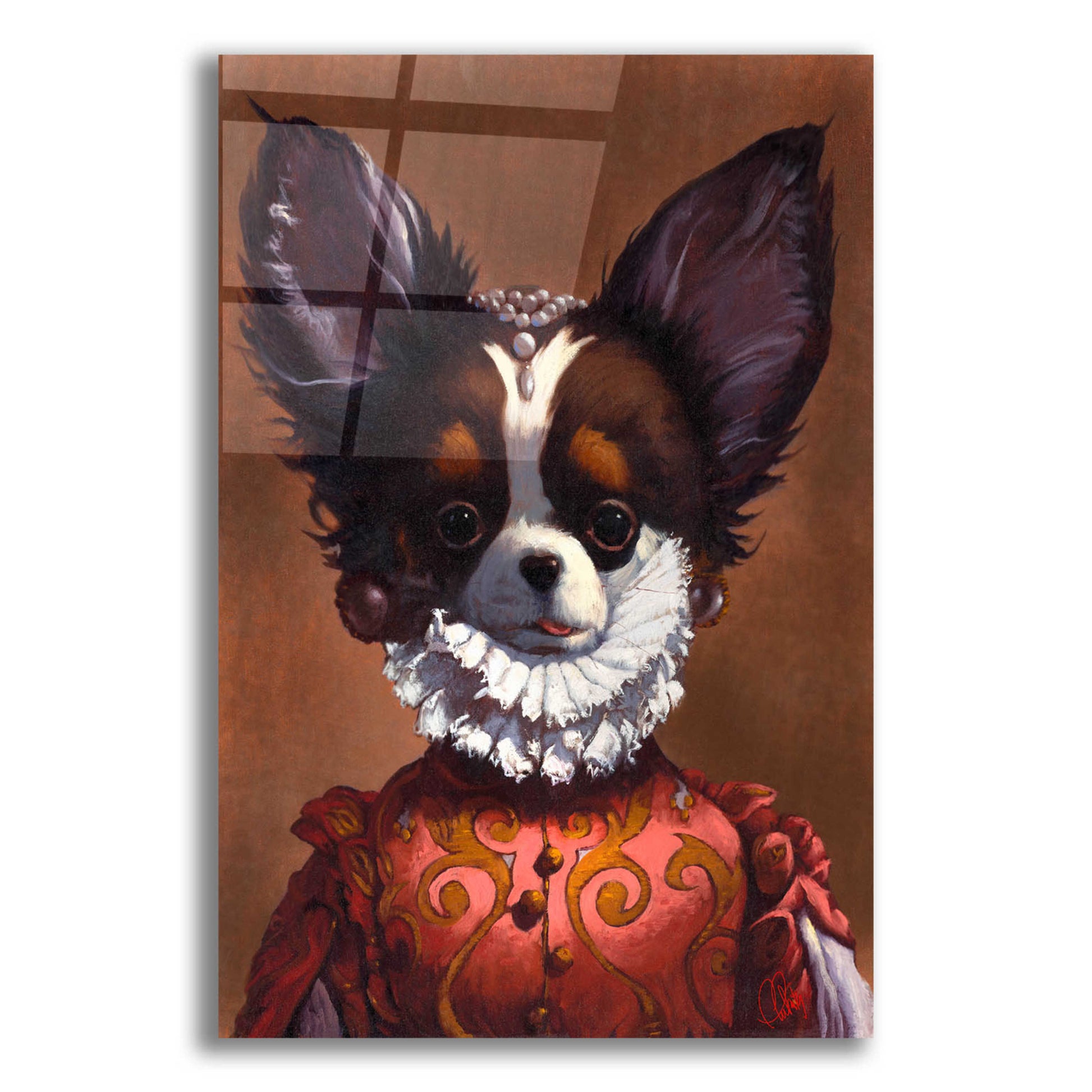 Epic Art 'Queenie' by Thomas Fluharty, Acrylic Glass Wall Art,12x16