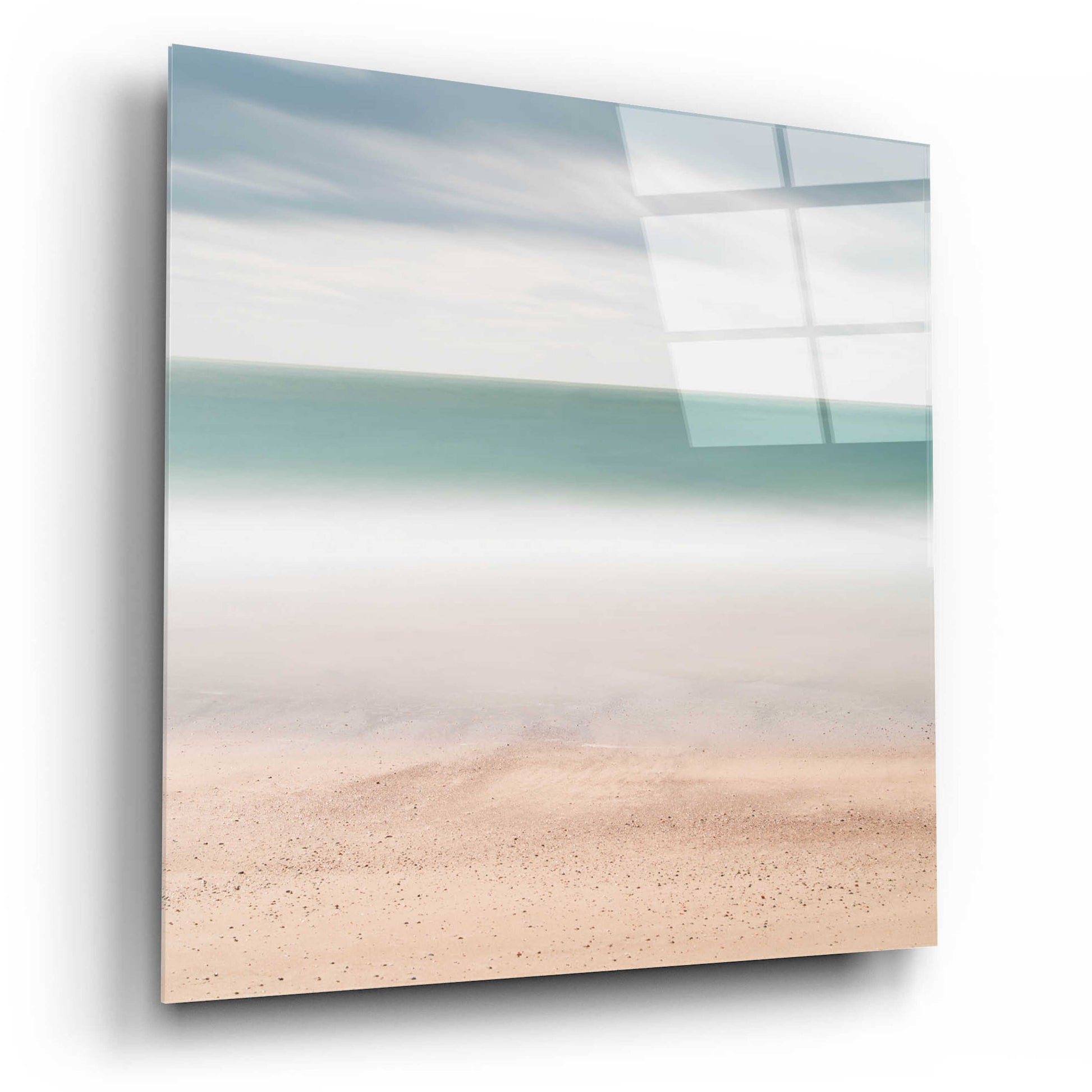 Epic Art 'Beach Sea Sky' by Wilco Dragt, Acrylic Glass Wall Art,12x12