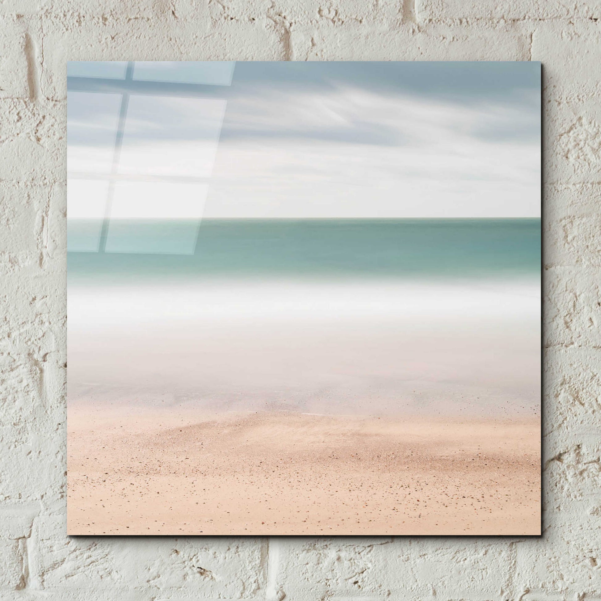 Epic Art 'Beach Sea Sky' by Wilco Dragt, Acrylic Glass Wall Art,12x12