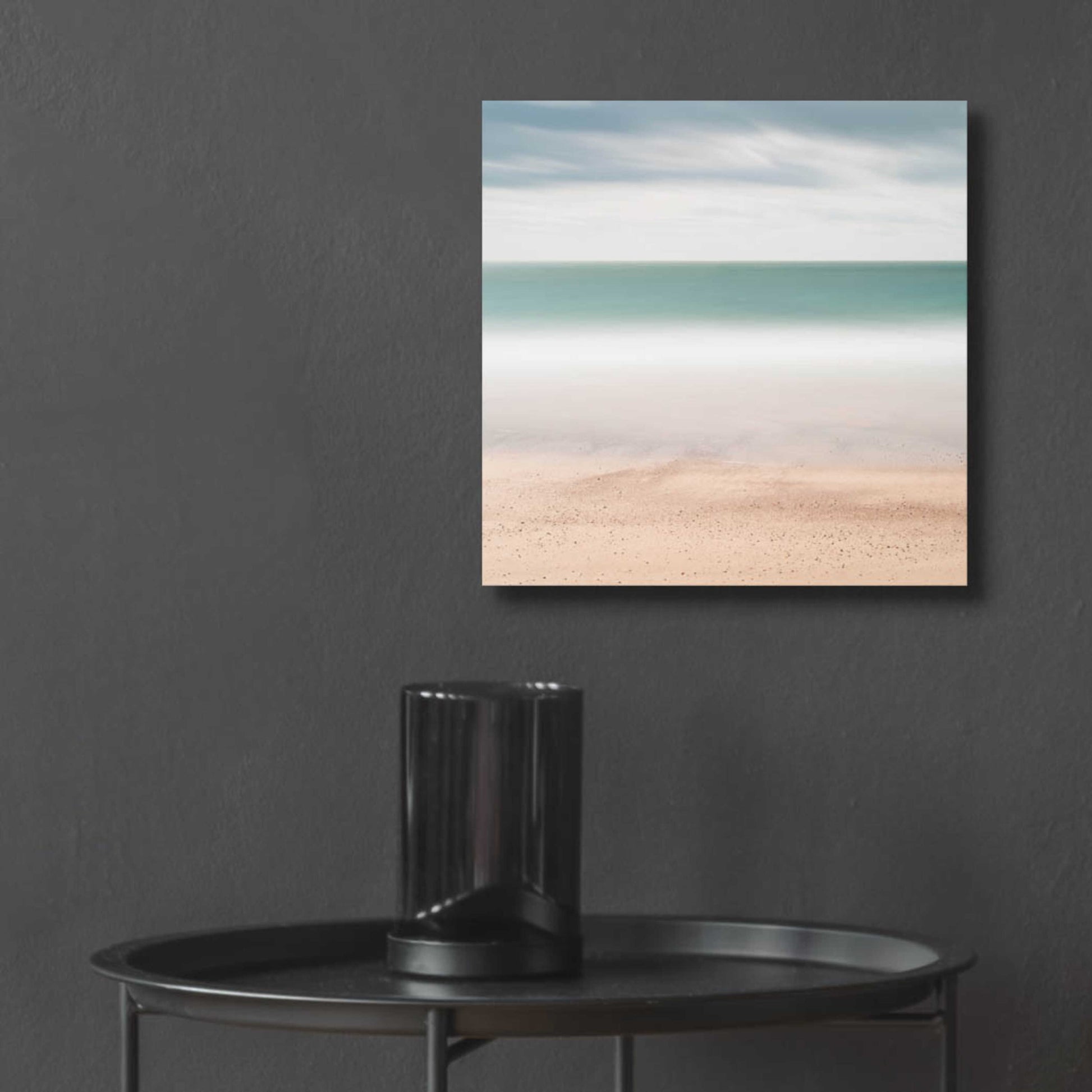 Epic Art 'Beach Sea Sky' by Wilco Dragt, Acrylic Glass Wall Art,12x12