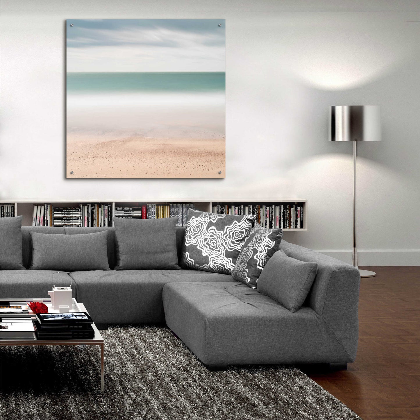 Epic Art 'Beach Sea Sky' by Wilco Dragt, Acrylic Glass Wall Art,36x36