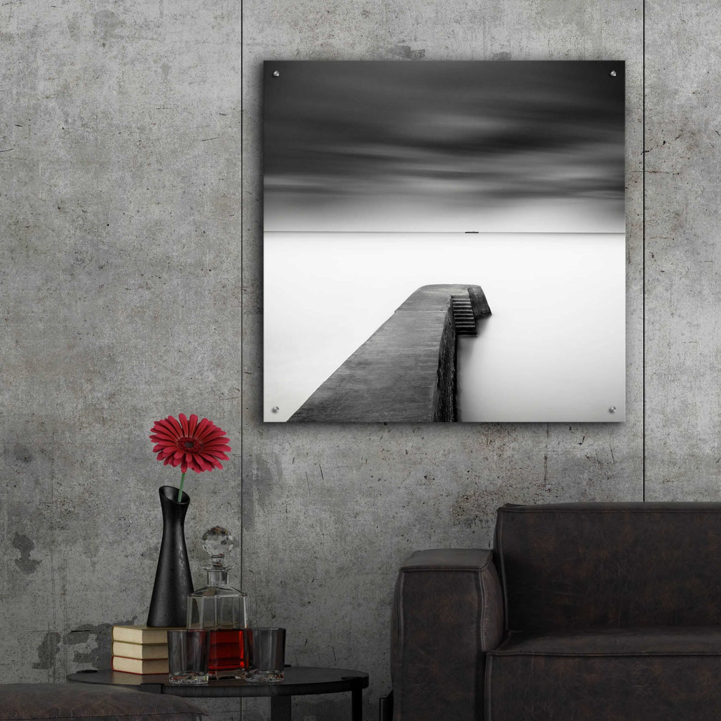 Epic Art 'The Jetty-Study #1' by Wilco Dragt, Acrylic Glass Wall Art,36x36