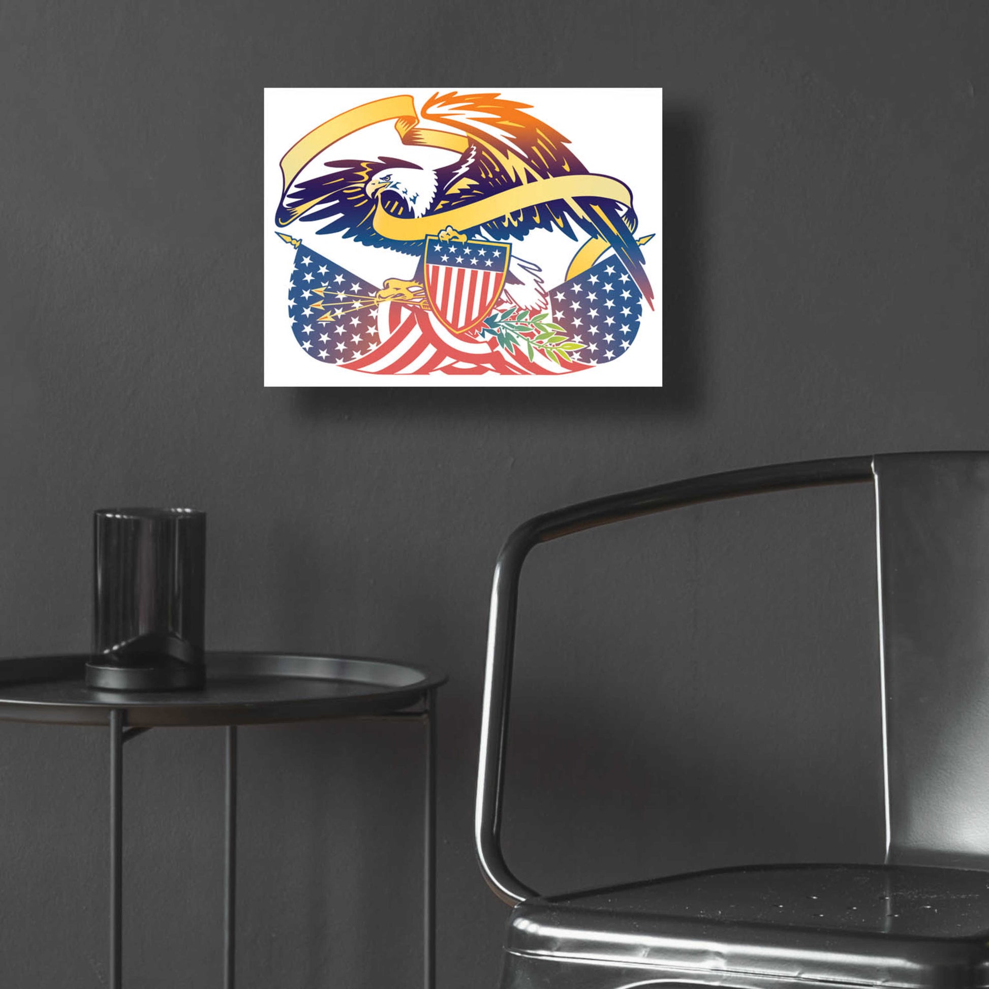 Epic Art 'American Eagle' by David Chestnutt, Acrylic Glass Wall Art,16x12