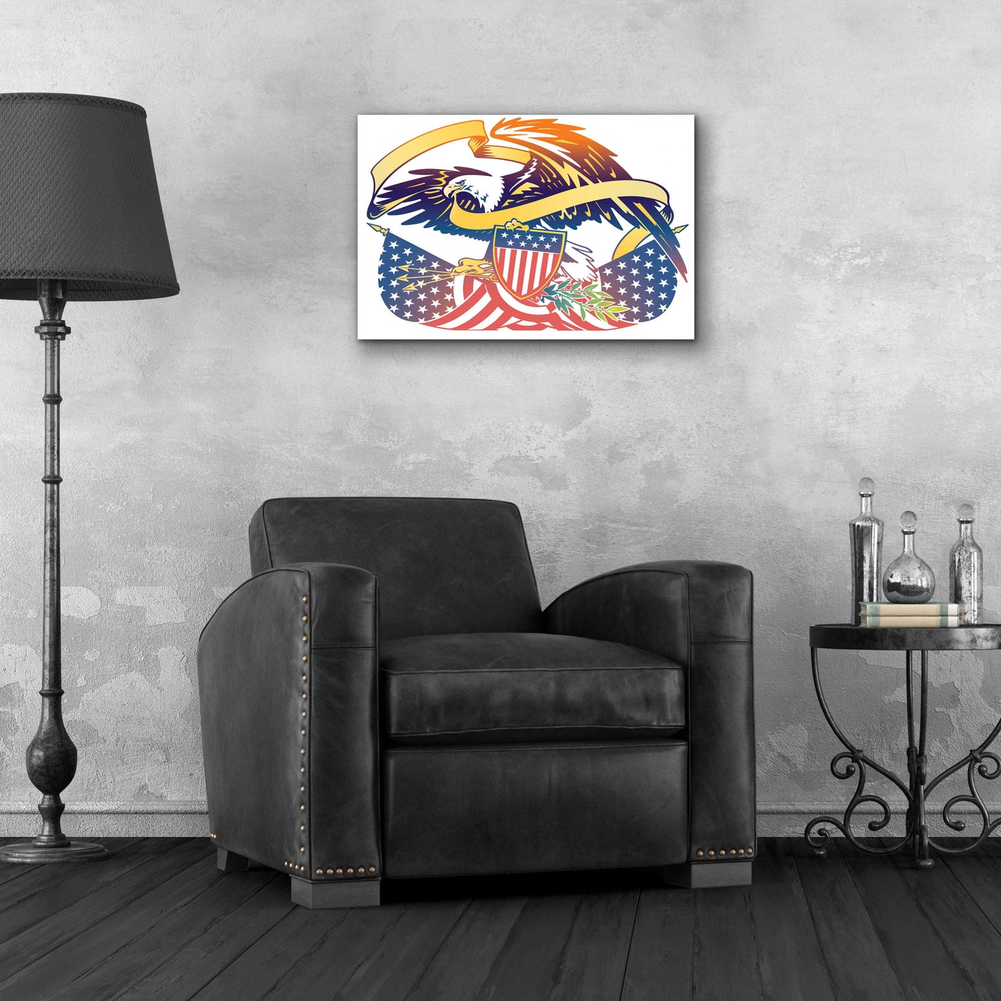 Epic Art 'American Eagle' by David Chestnutt, Acrylic Glass Wall Art,24x16