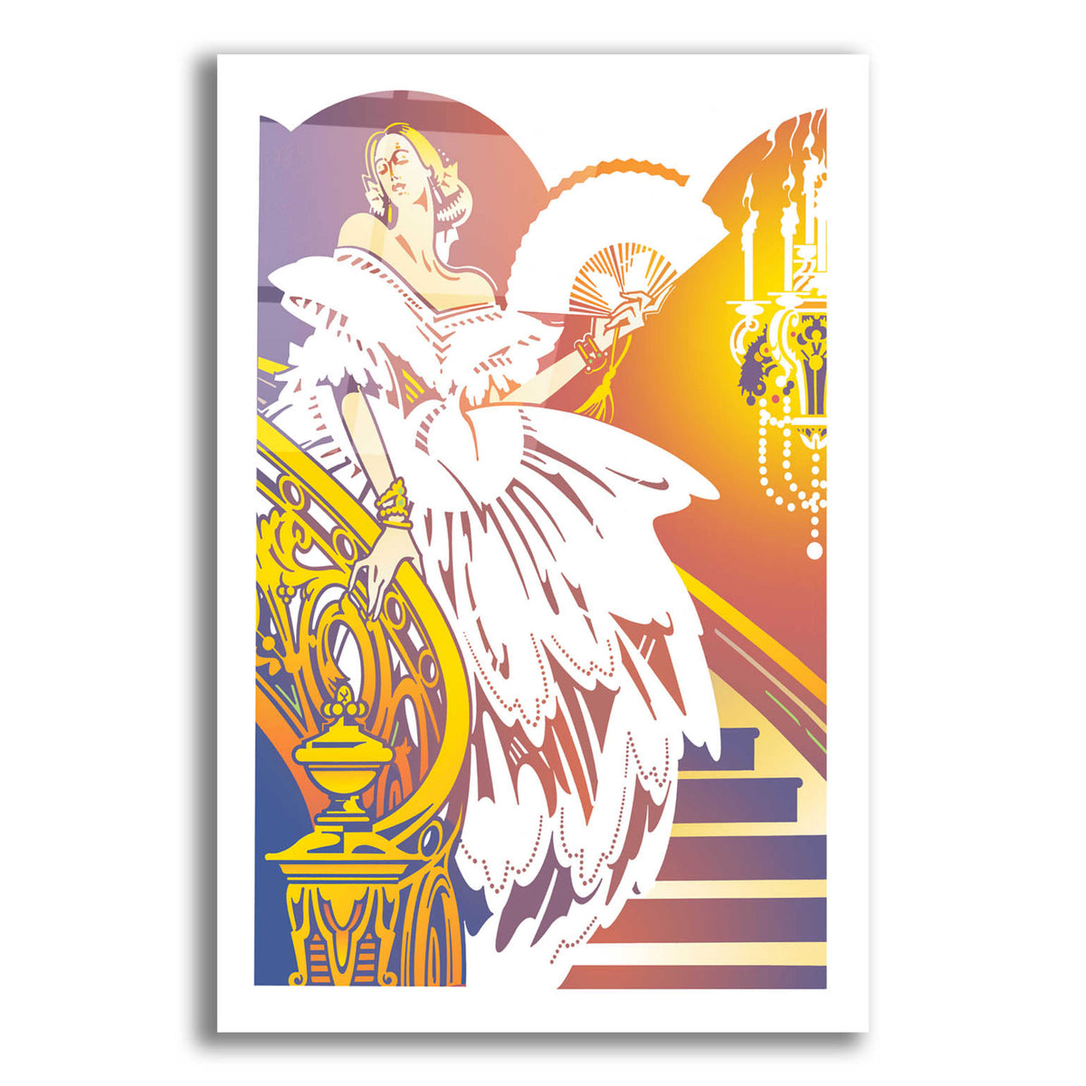 Epic Art 'Anti-Bellum' by David Chestnutt, Acrylic Glass Wall Art
