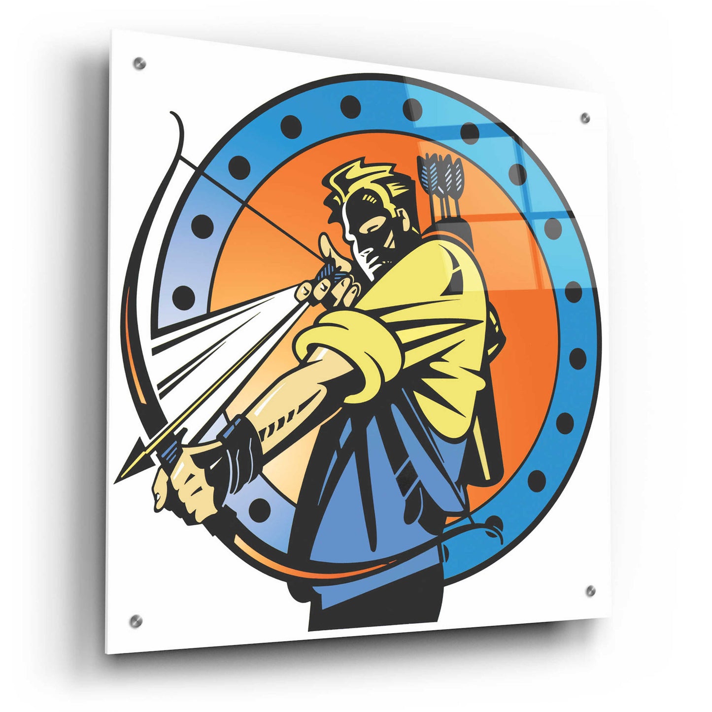 Epic Art 'Archer' by David Chestnutt, Acrylic Glass Wall Art,24x24