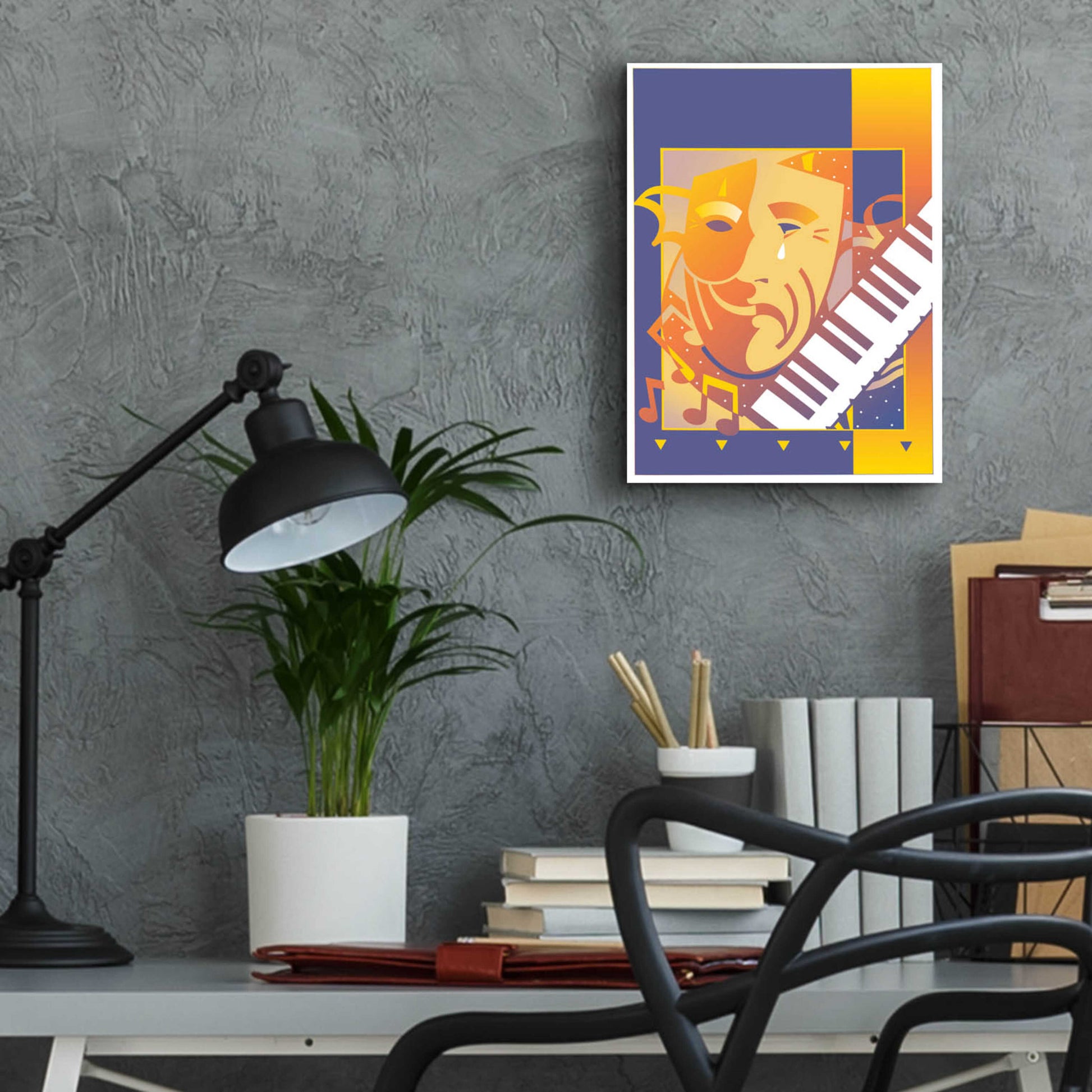 Epic Art 'Arts And Music' by David Chestnutt, Acrylic Glass Wall Art,12x16