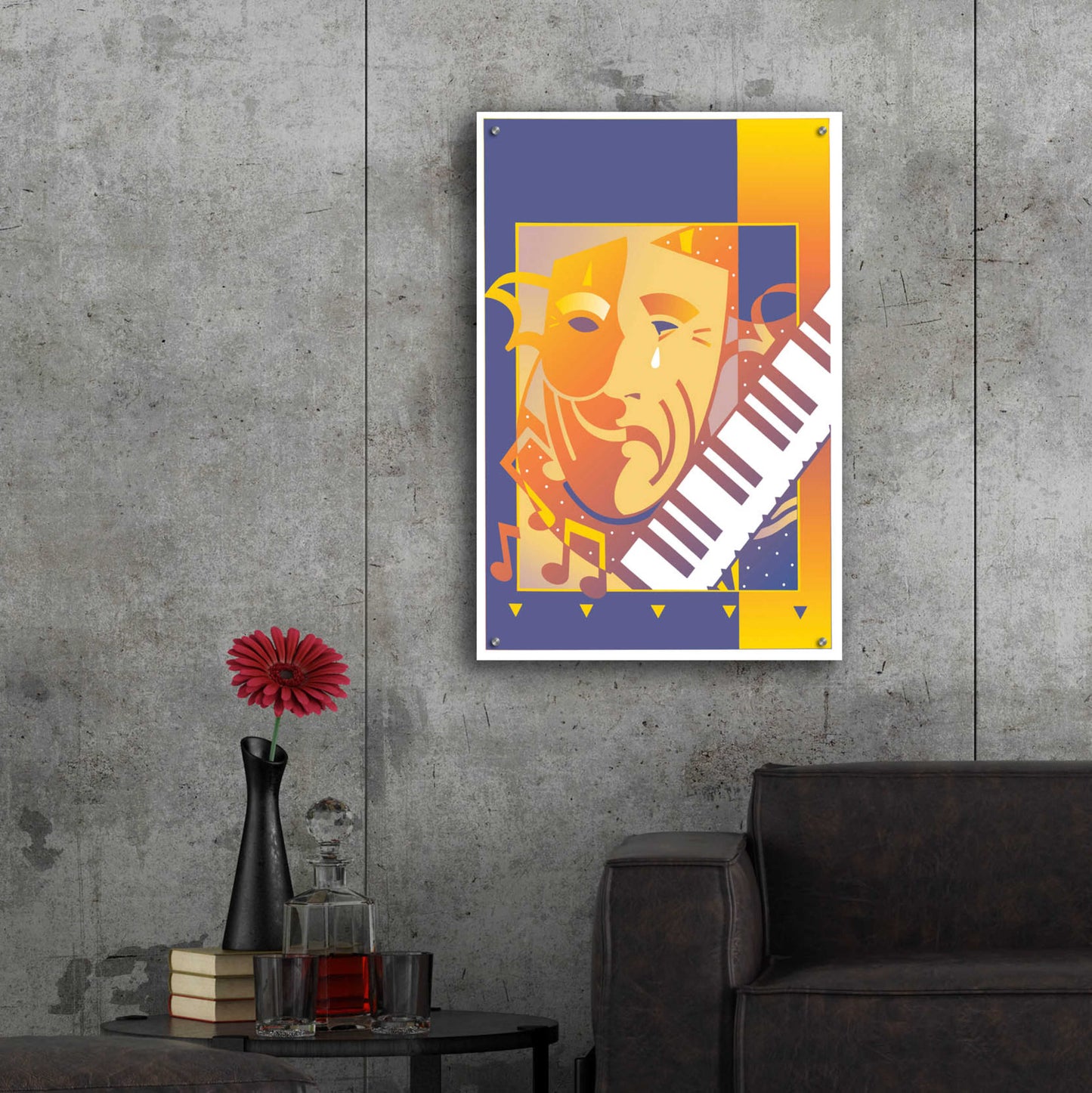 Epic Art 'Arts And Music' by David Chestnutt, Acrylic Glass Wall Art,24x36