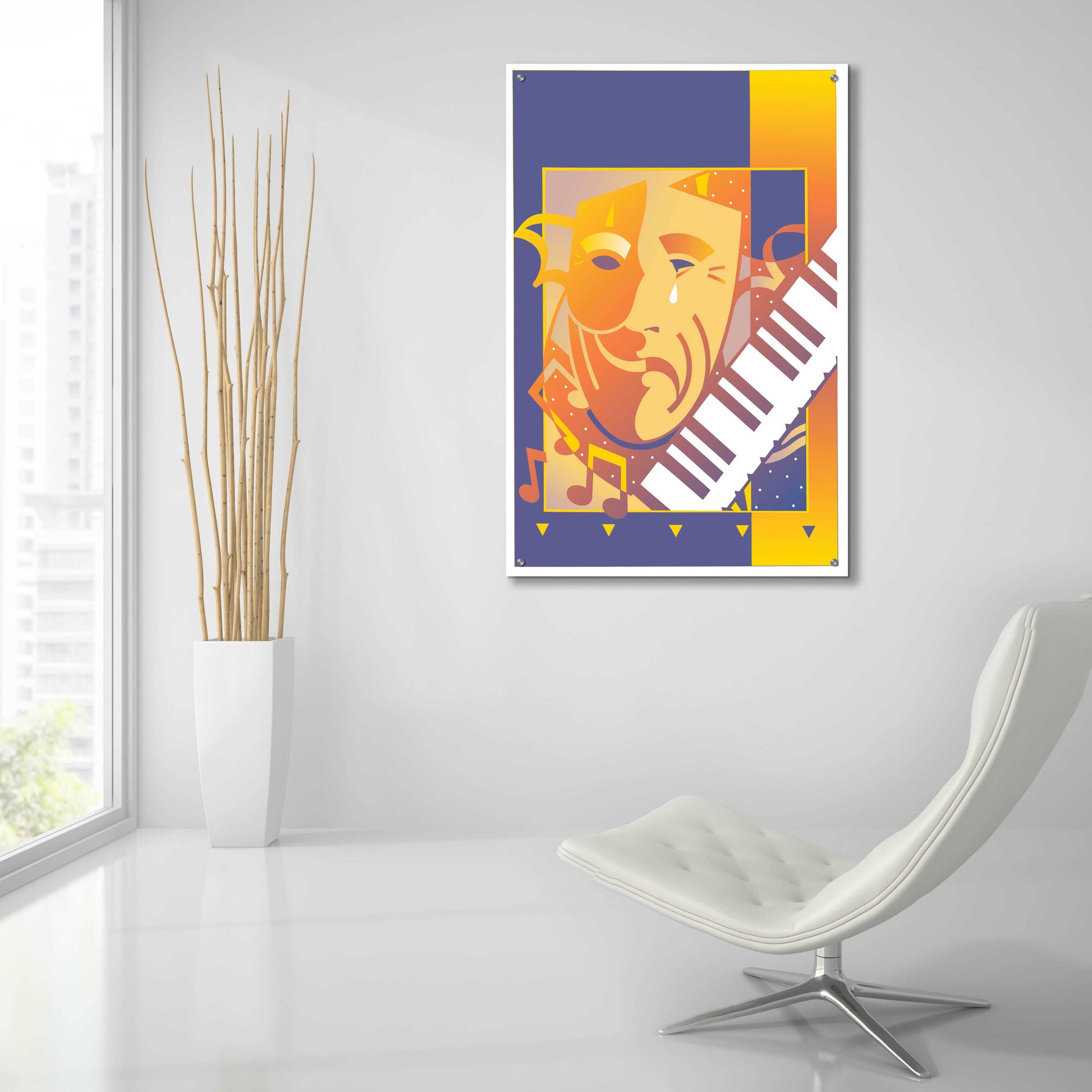 Epic Art 'Arts And Music' by David Chestnutt, Acrylic Glass Wall Art,24x36