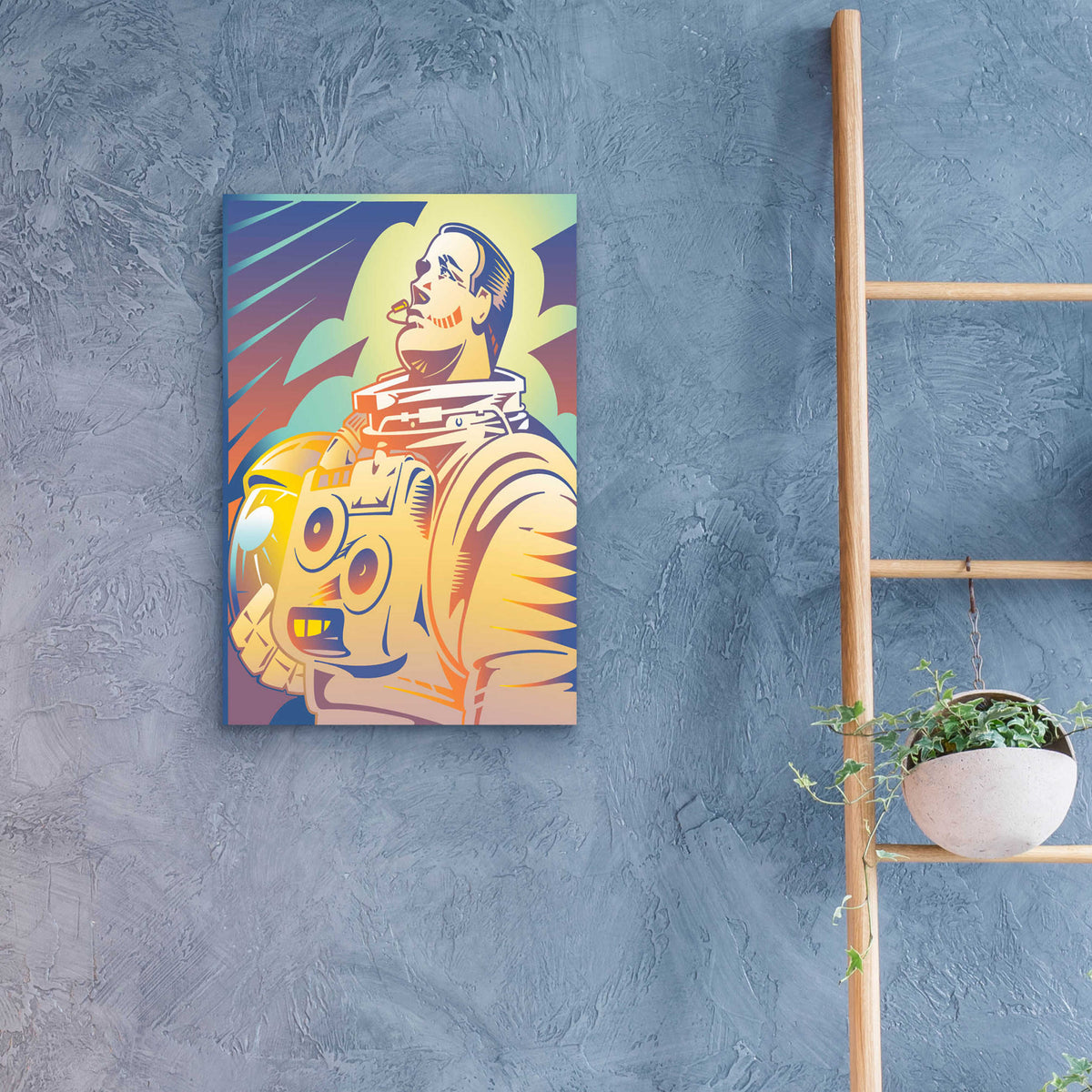 Epic Art 'Astronaut' by David Chestnutt, Acrylic Glass Wall Art,16x24