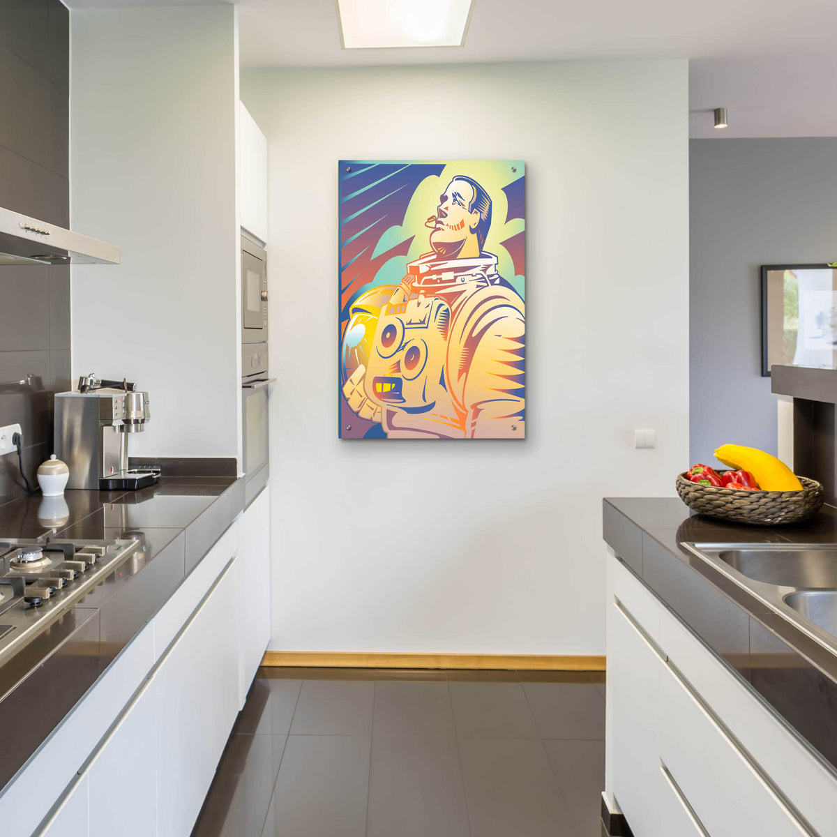 Epic Art 'Astronaut' by David Chestnutt, Acrylic Glass Wall Art,24x36