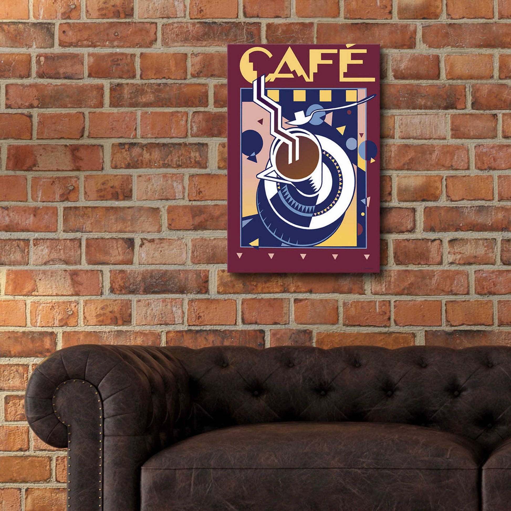 Epic Art 'Cafe' by David Chestnutt, Acrylic Glass Wall Art,16x24