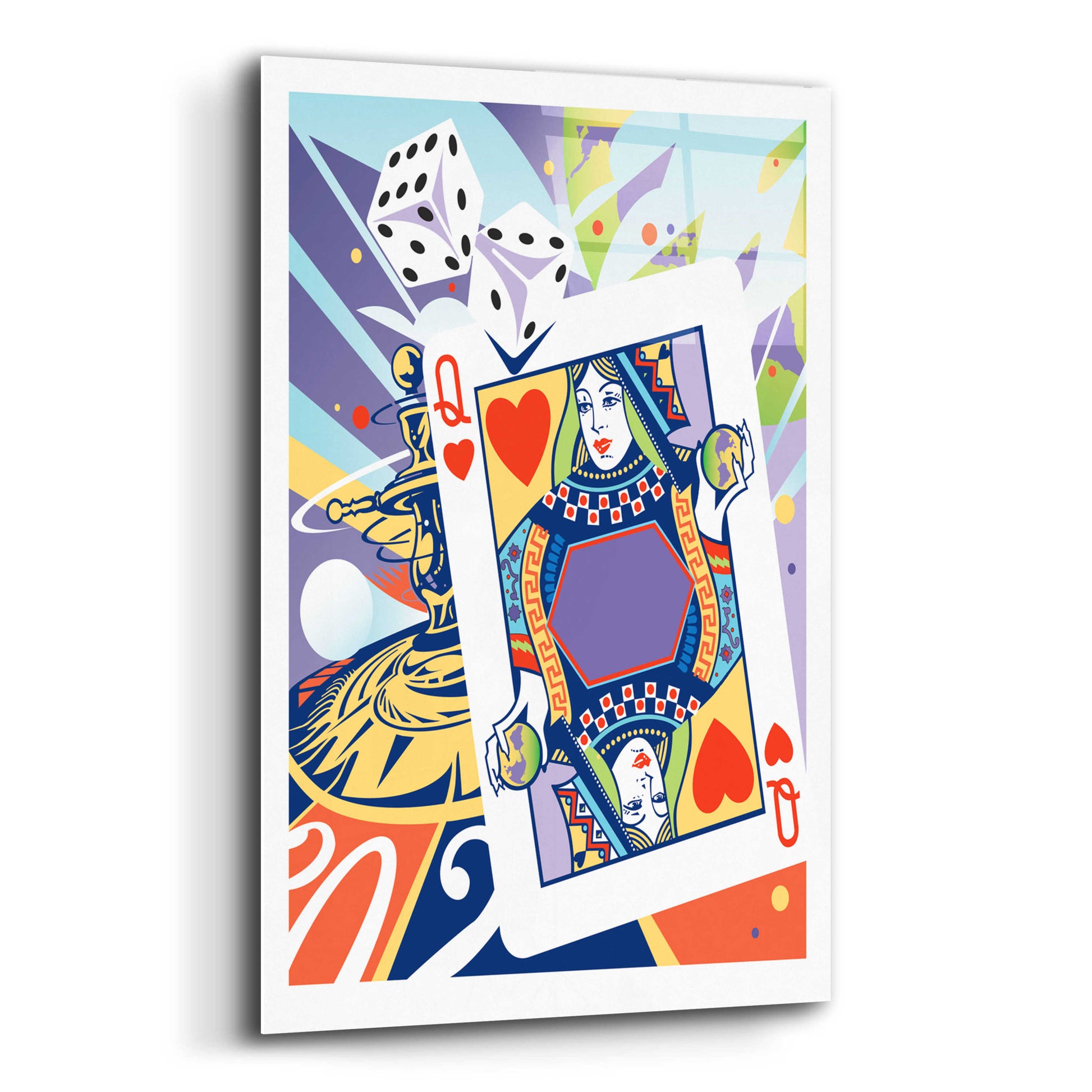 Epic Art 'Casino' by David Chestnutt, Acrylic Glass Wall Art,12x16