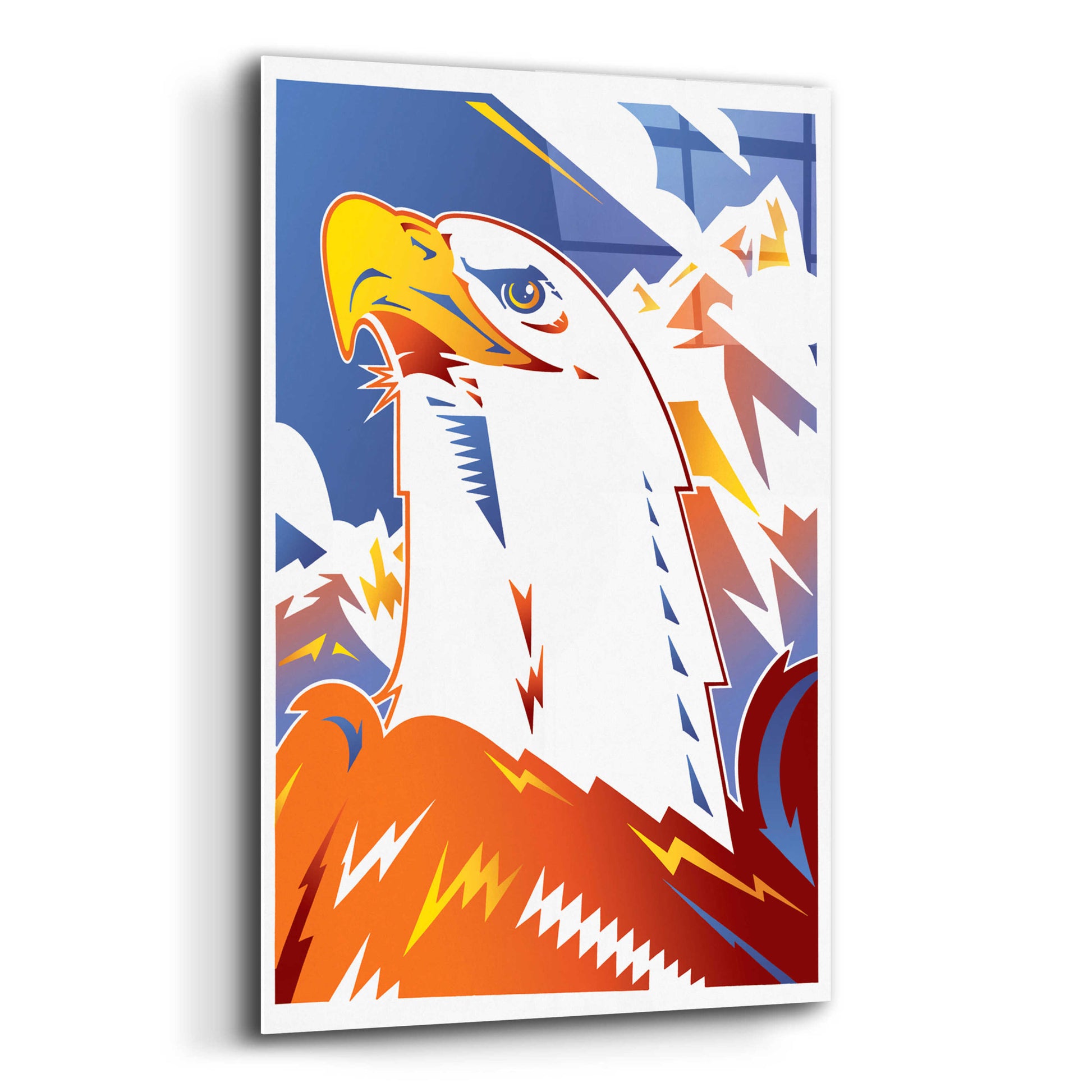 Epic Art 'Eagle' by David Chestnutt, Acrylic Glass Wall Art,12x16