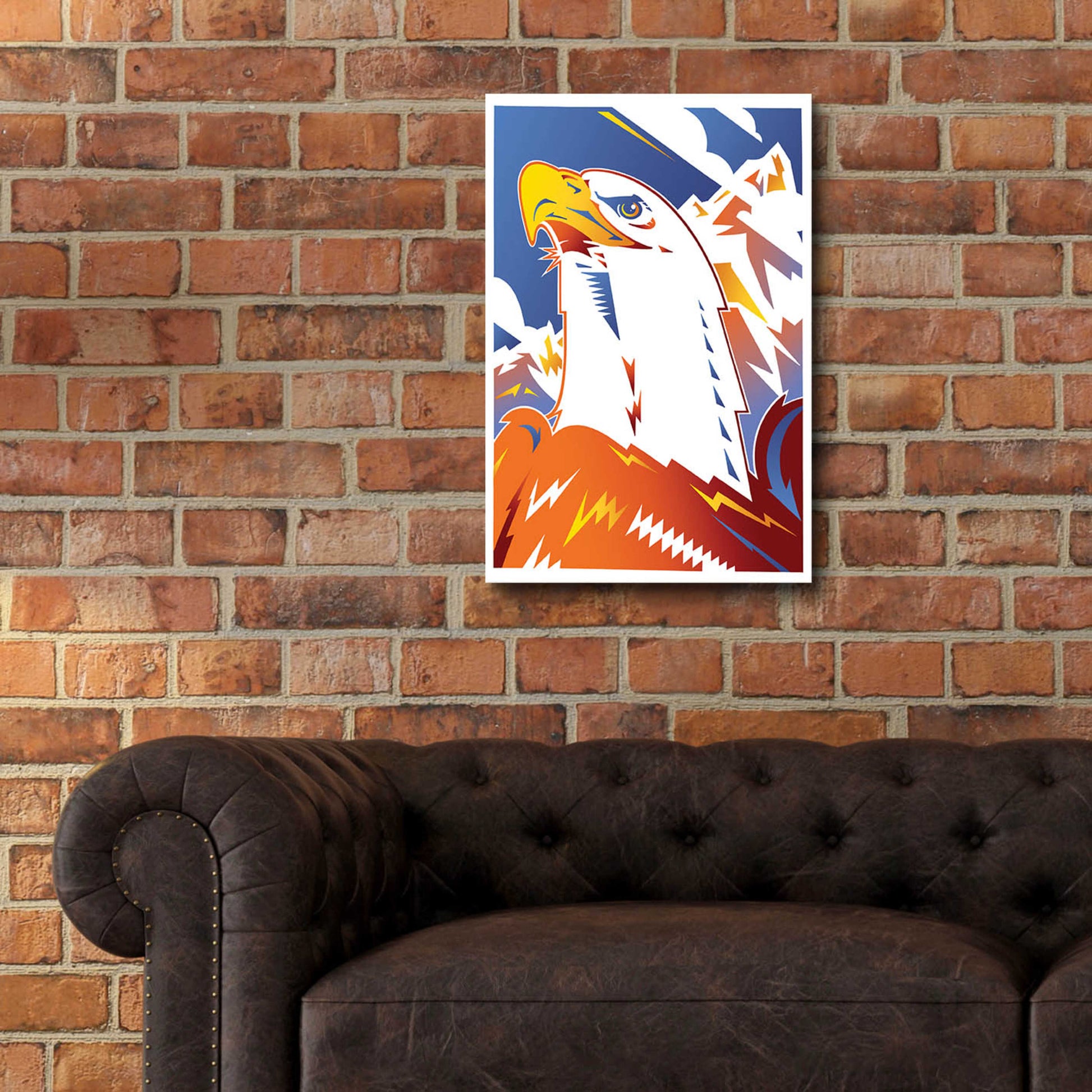 Epic Art 'Eagle' by David Chestnutt, Acrylic Glass Wall Art,16x24