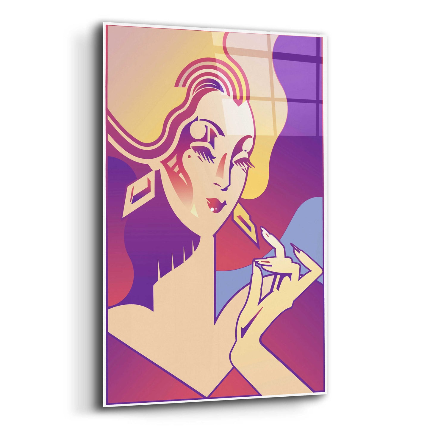 Epic Art 'Femme Fatale' by David Chestnutt, Acrylic Glass Wall Art,12x16