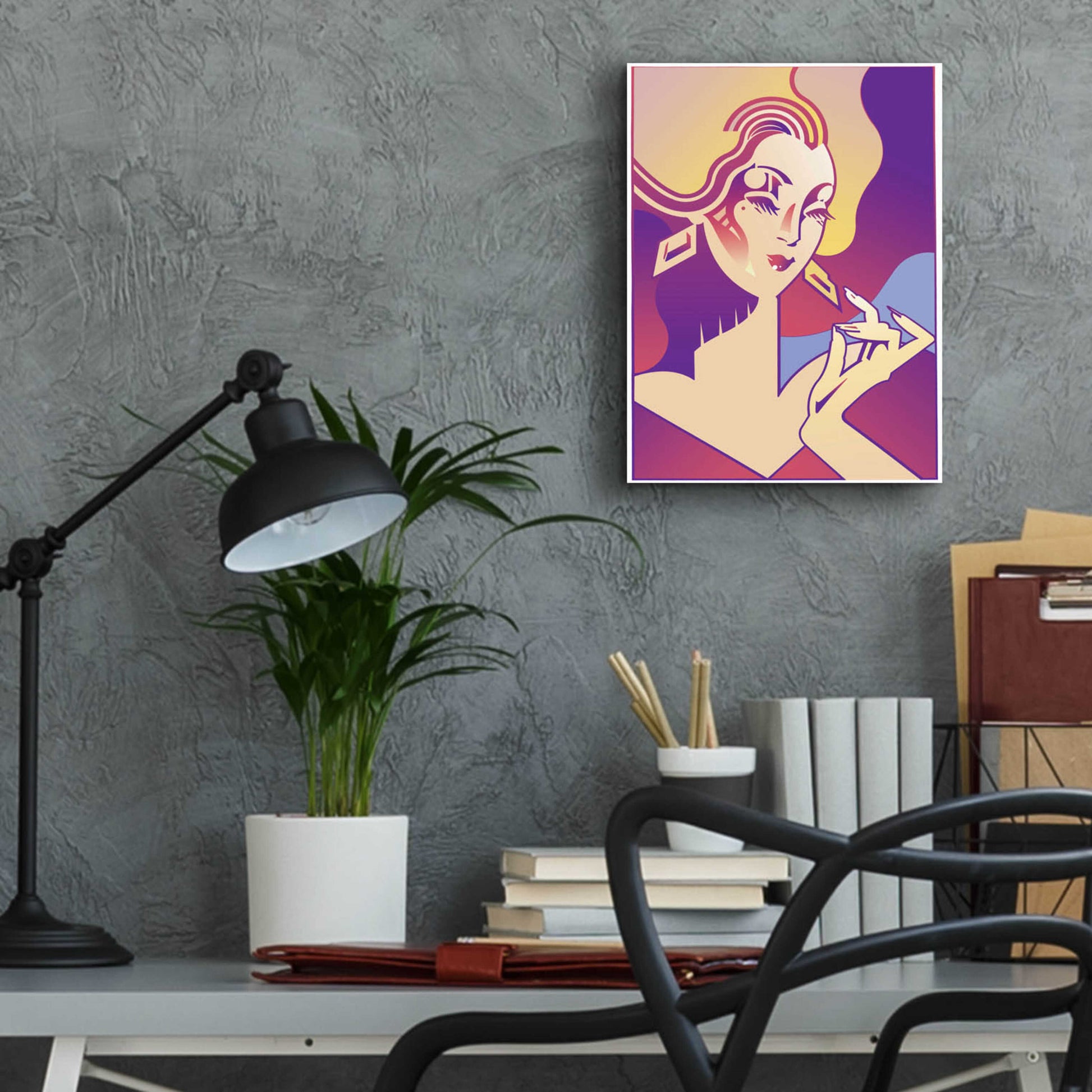 Epic Art 'Femme Fatale' by David Chestnutt, Acrylic Glass Wall Art,12x16