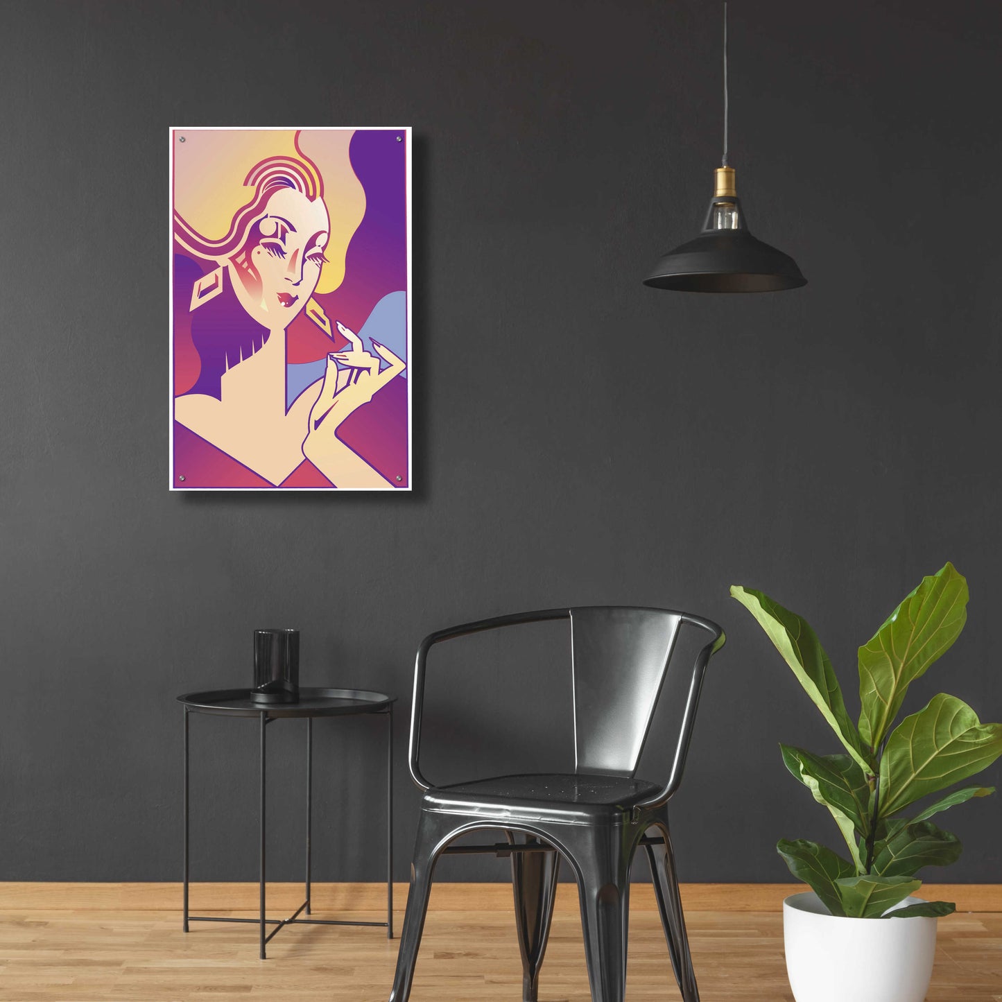 Epic Art 'Femme Fatale' by David Chestnutt, Acrylic Glass Wall Art,24x36