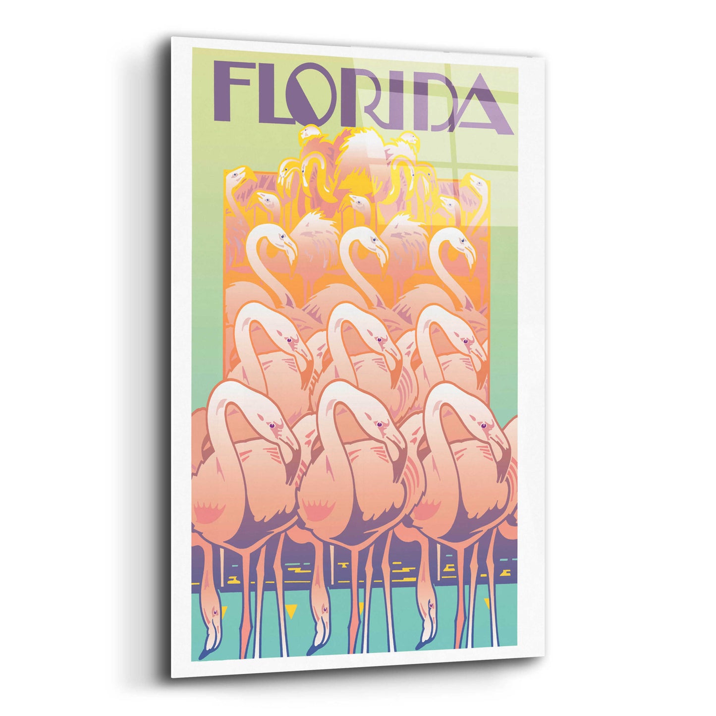 Epic Art 'Florida' by David Chestnutt, Acrylic Glass Wall Art,12x16