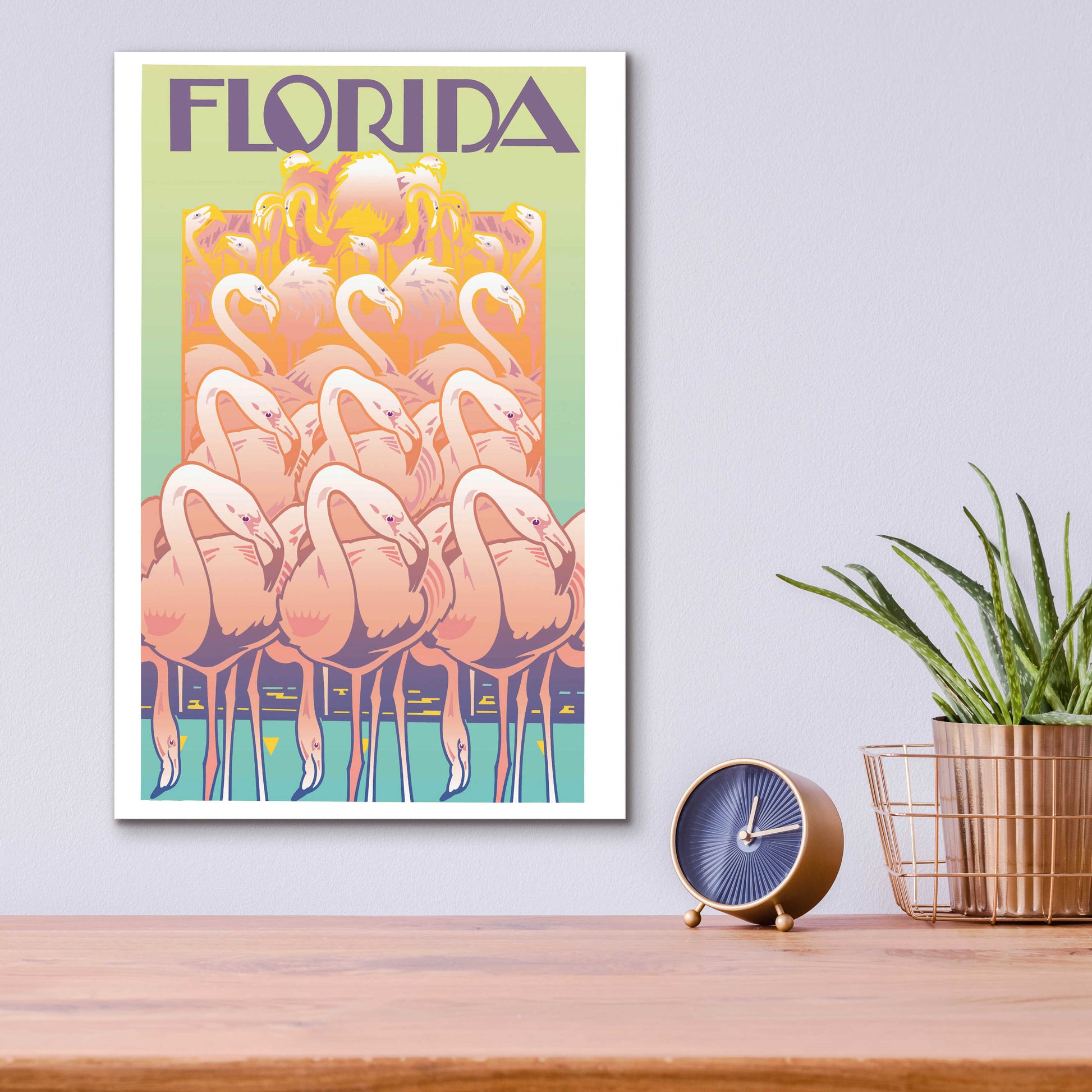 Epic Art 'Florida' by David Chestnutt, Acrylic Glass Wall Art,12x16