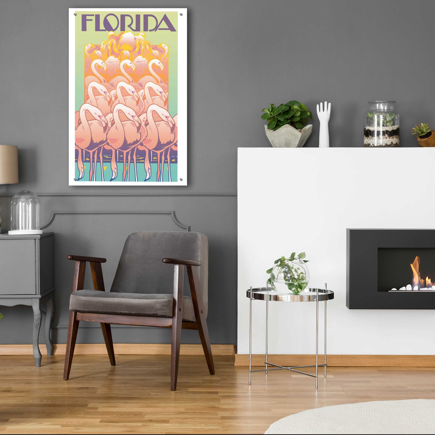 Epic Art 'Florida' by David Chestnutt, Acrylic Glass Wall Art,24x36