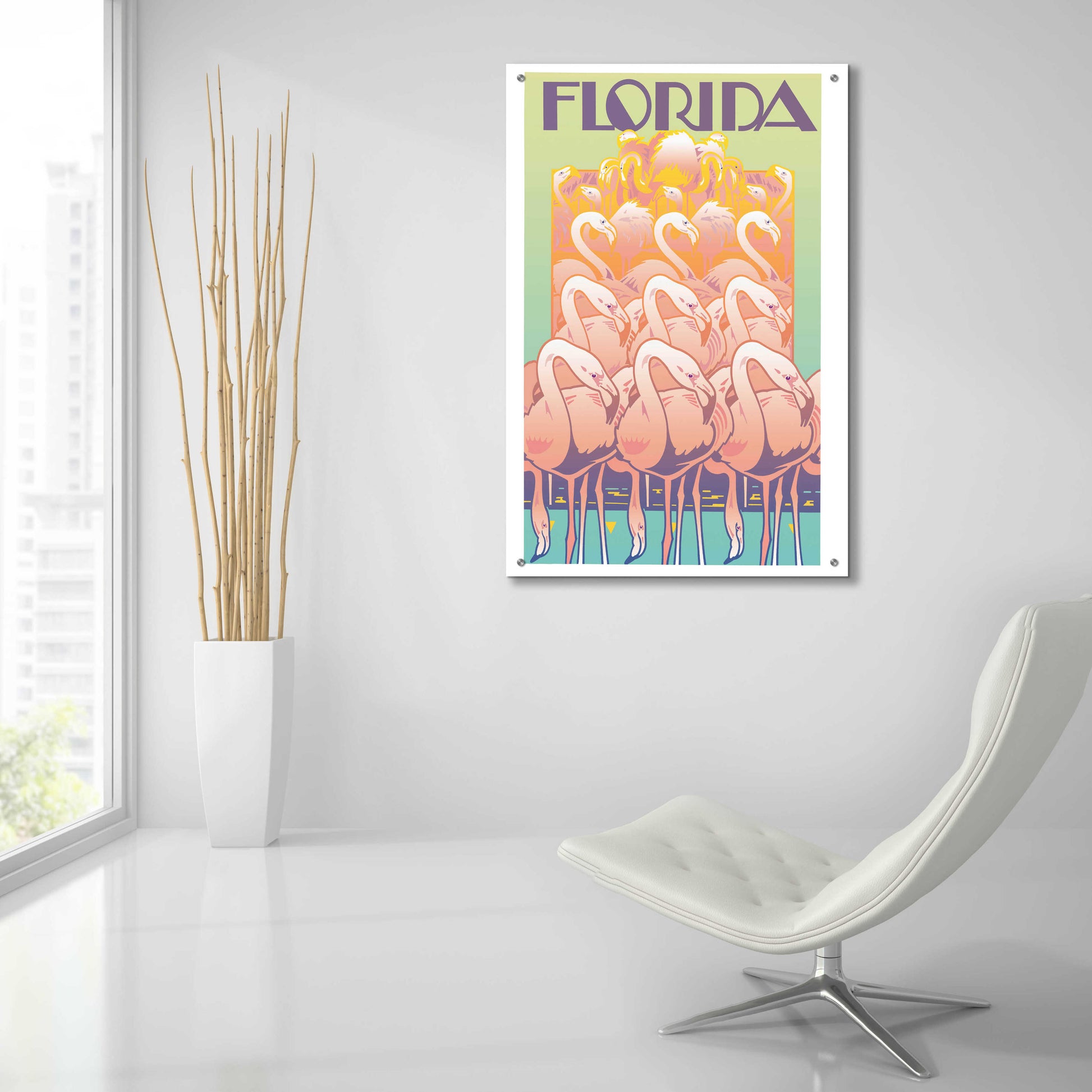 Epic Art 'Florida' by David Chestnutt, Acrylic Glass Wall Art,24x36