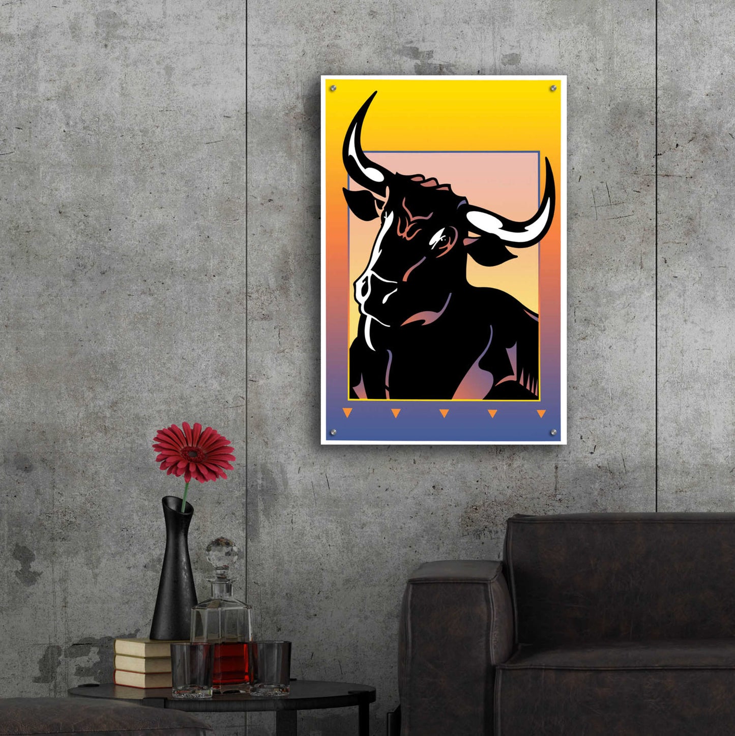 Epic Art 'Minotaur' by David Chestnutt, Acrylic Glass Wall Art,24x36