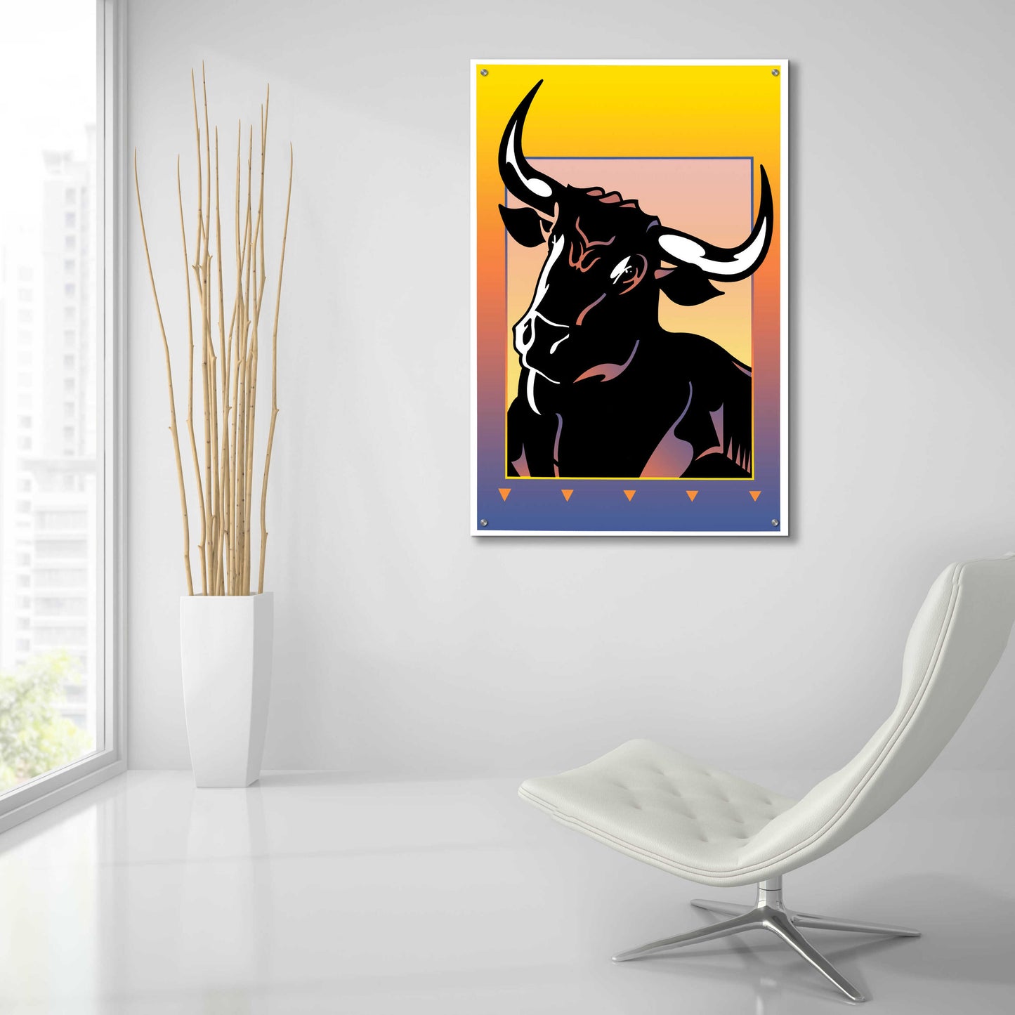 Epic Art 'Minotaur' by David Chestnutt, Acrylic Glass Wall Art,24x36